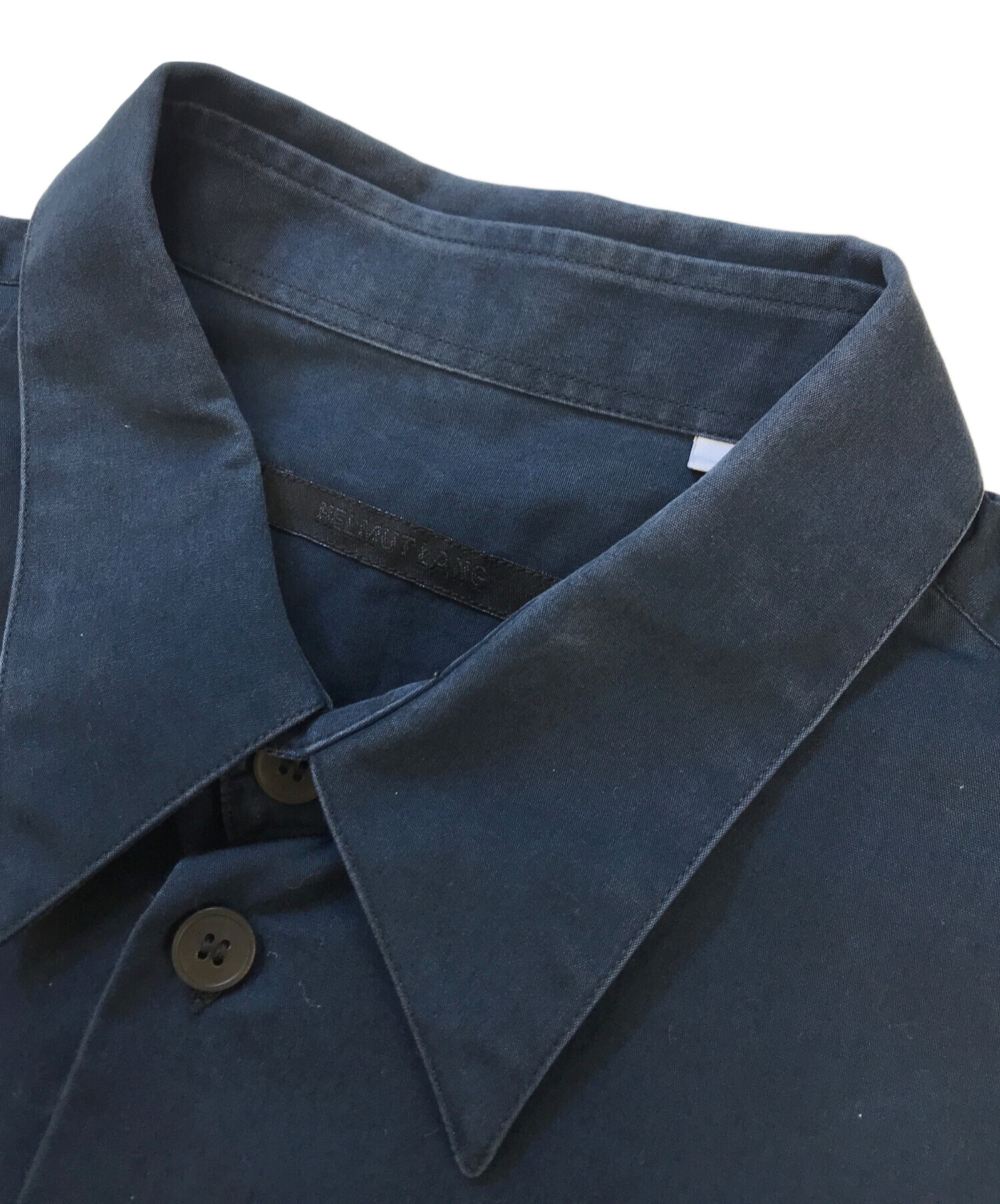HELMUT LANG 長袖シャツ ネイビー 中古・古着通販】HELMUT LANG (ヘルムートラング) 長袖シャツ ネイビー