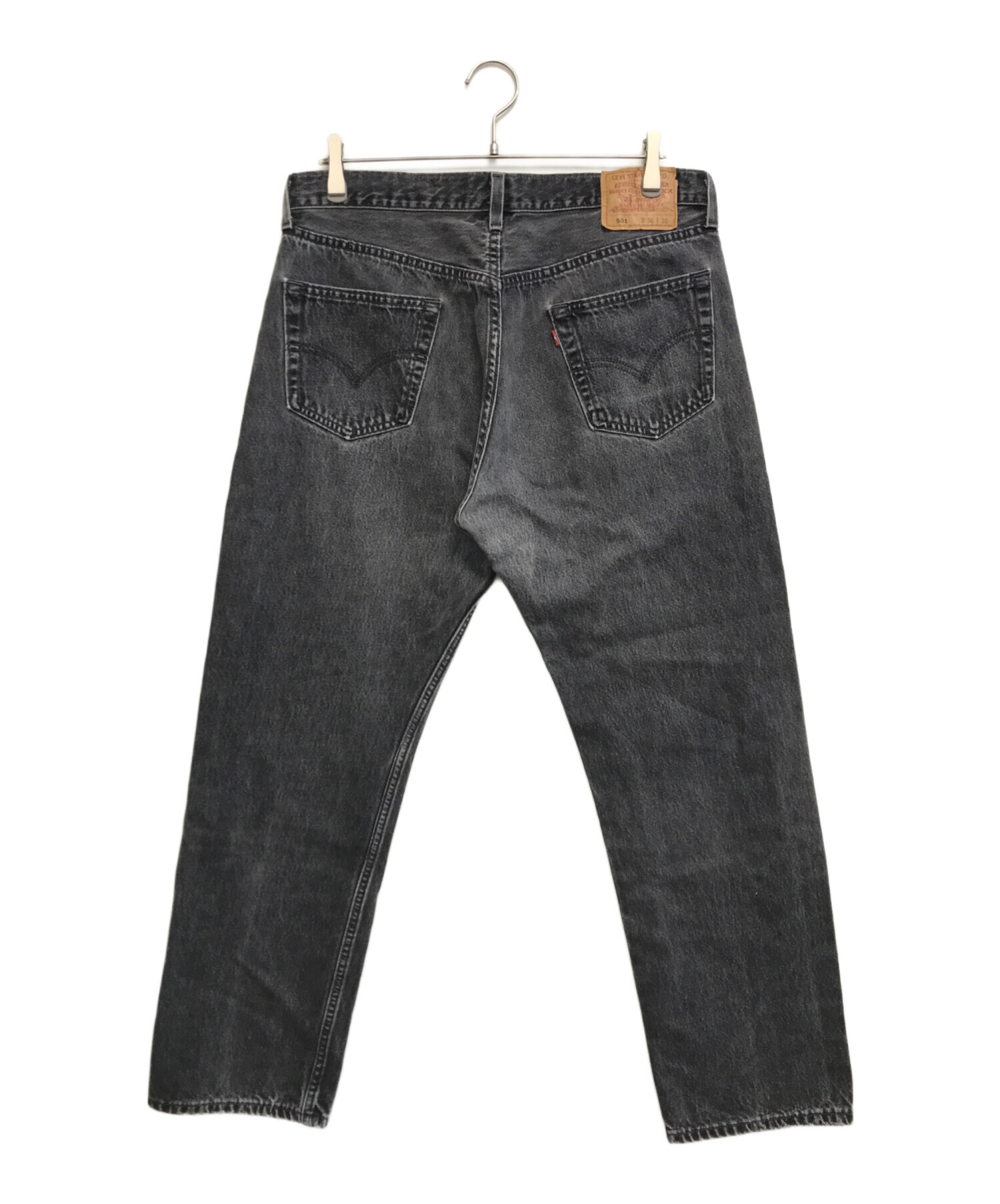 中古・古着通販】LEVI'S (リーバイス) 501後染ブラックデニムパンツ