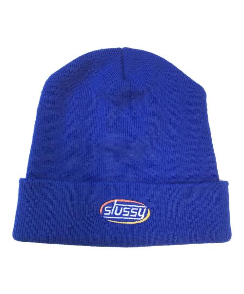 中古・古着通販】stussy (ステューシー) ニット帽 ブルー サイズ:表記