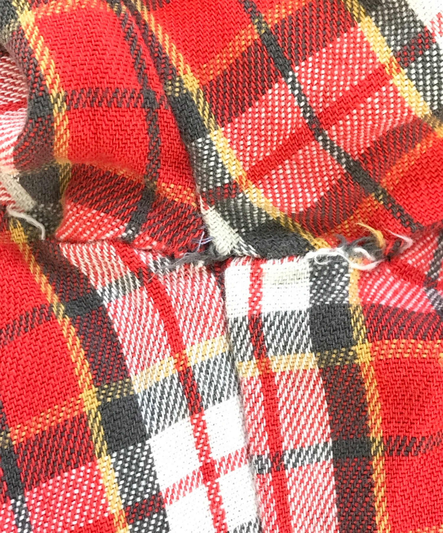 King Louie 70's ヴィンテージ　赤白チェック柄シャツ M 中古・古着通販】KING LOUIE (キングルイ) チェックネルシャツ レッド