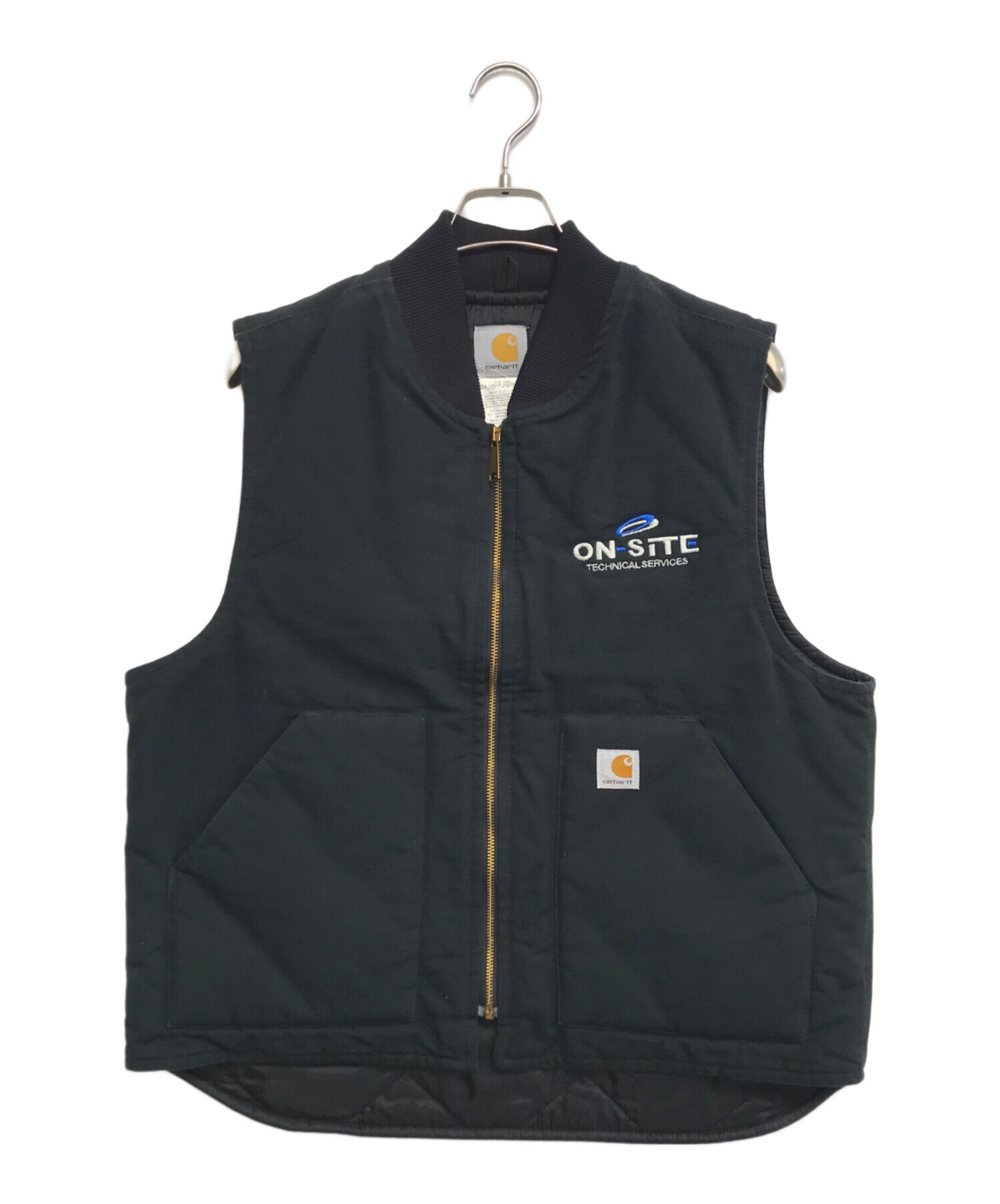 田*丸様 カーハート　carhartt ダックベスト　ベスト　黒　ブラック　古着 中古・古着通販】CarHartt (カーハート) ダックベスト ブラック サイズ