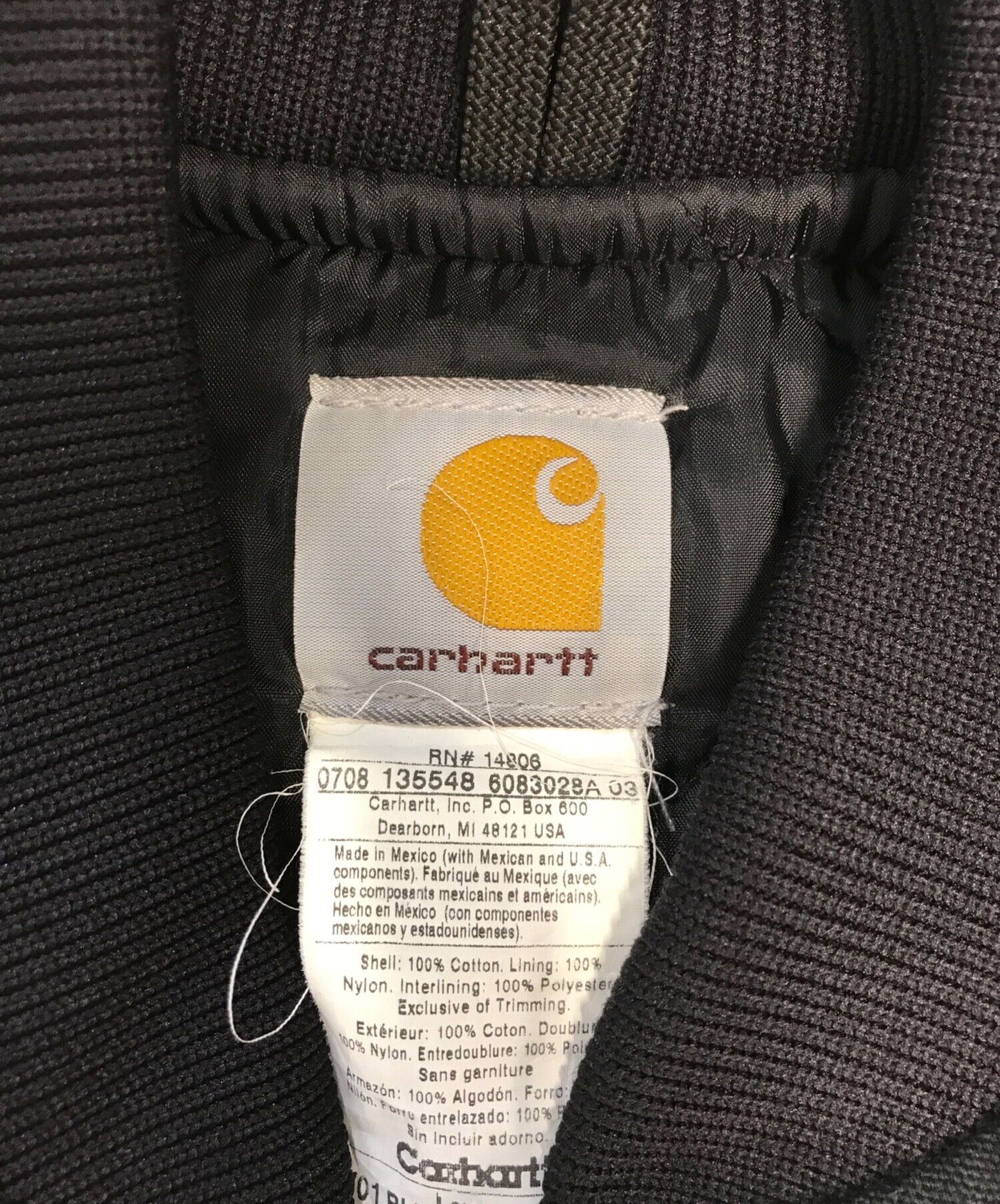 中古・古着通販】CarHartt (カーハート) ダックベスト ブラック サイズ
