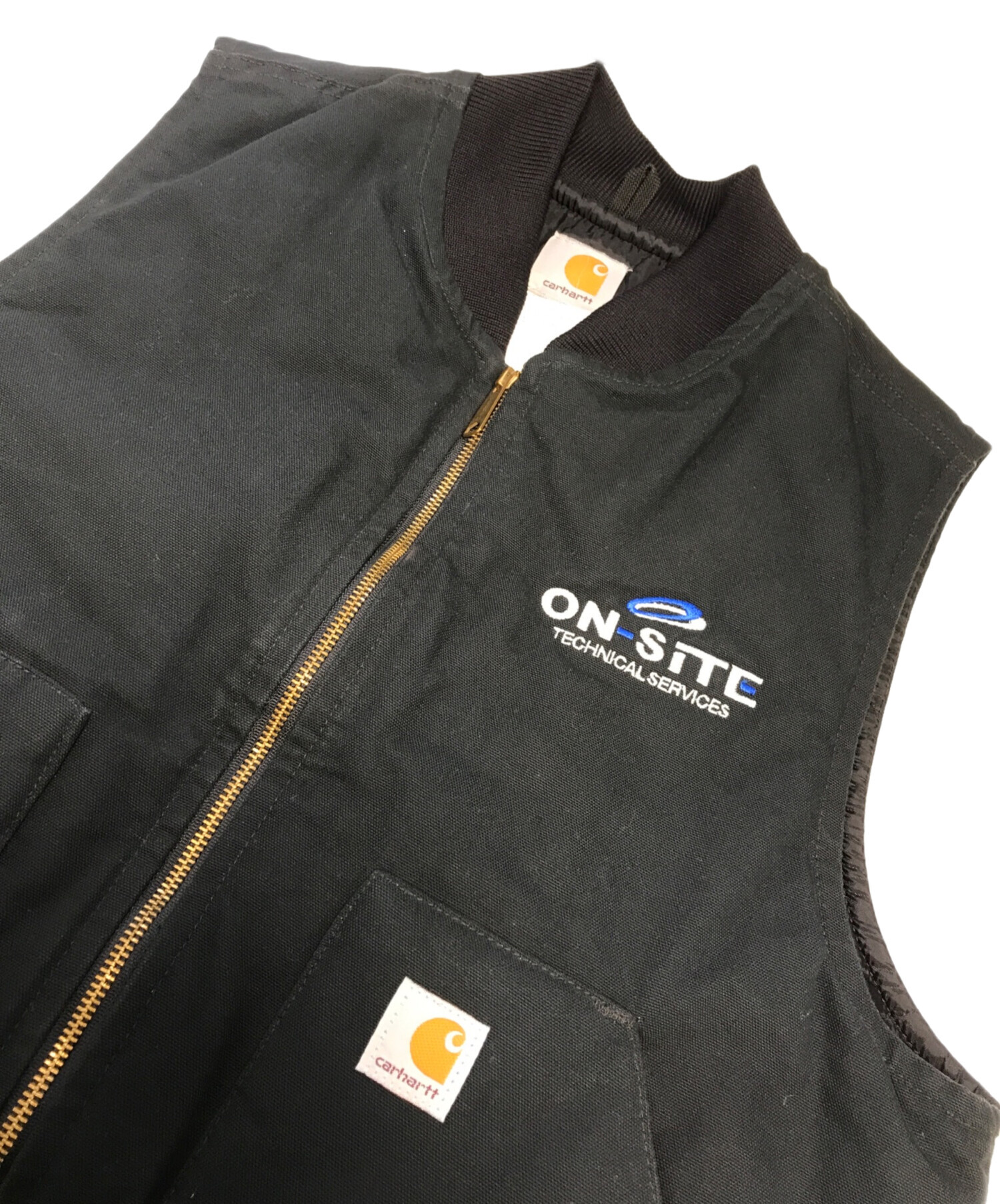 中古・古着通販】CarHartt (カーハート) ダックベスト ブラック サイズ