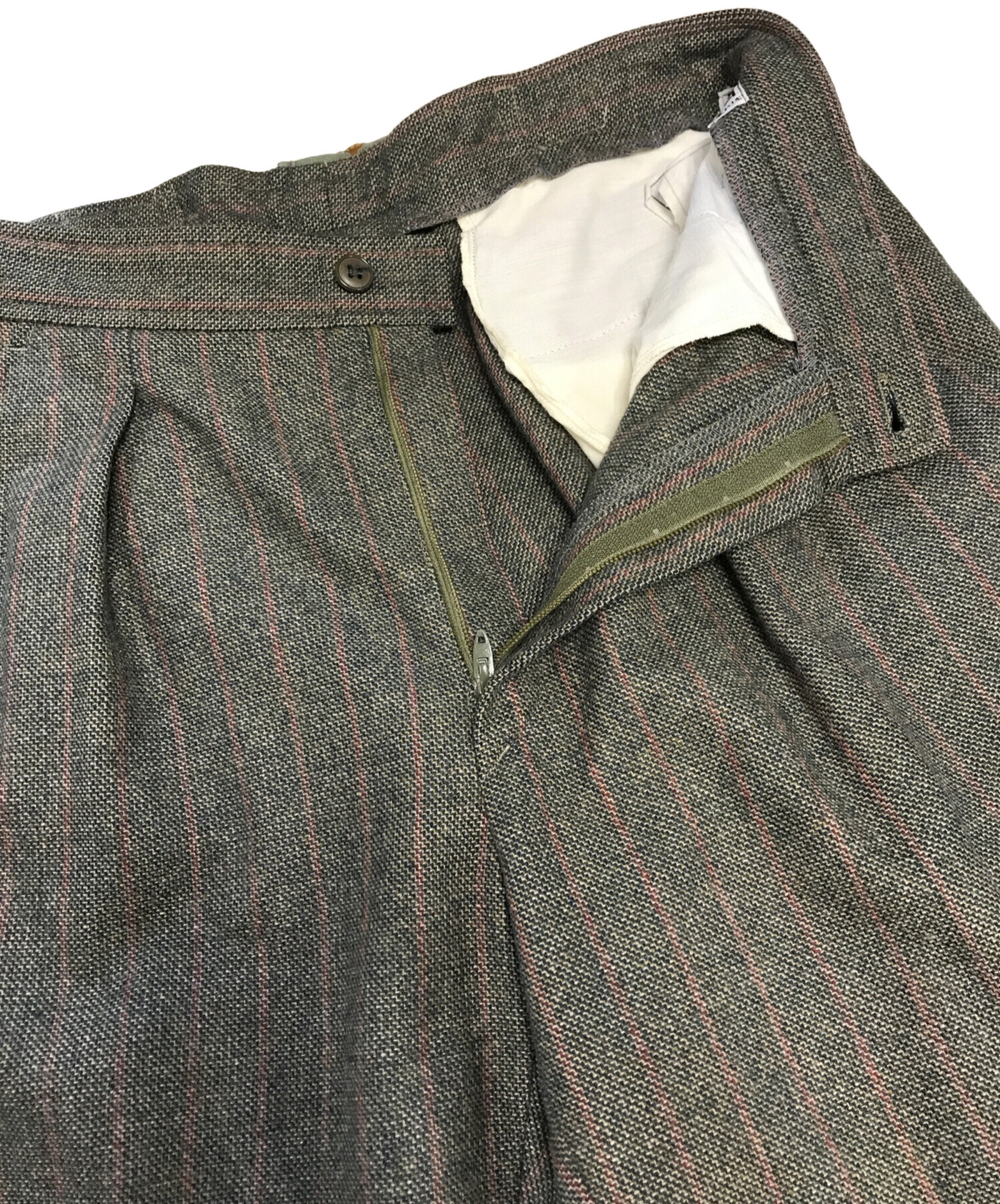 SAINT LAURENT PARIS パンツ（その他） 32(L位) 茶 【古着】【中古】 中古・古着通販】Saint Laurent Paris (サンローランパリ) チェック