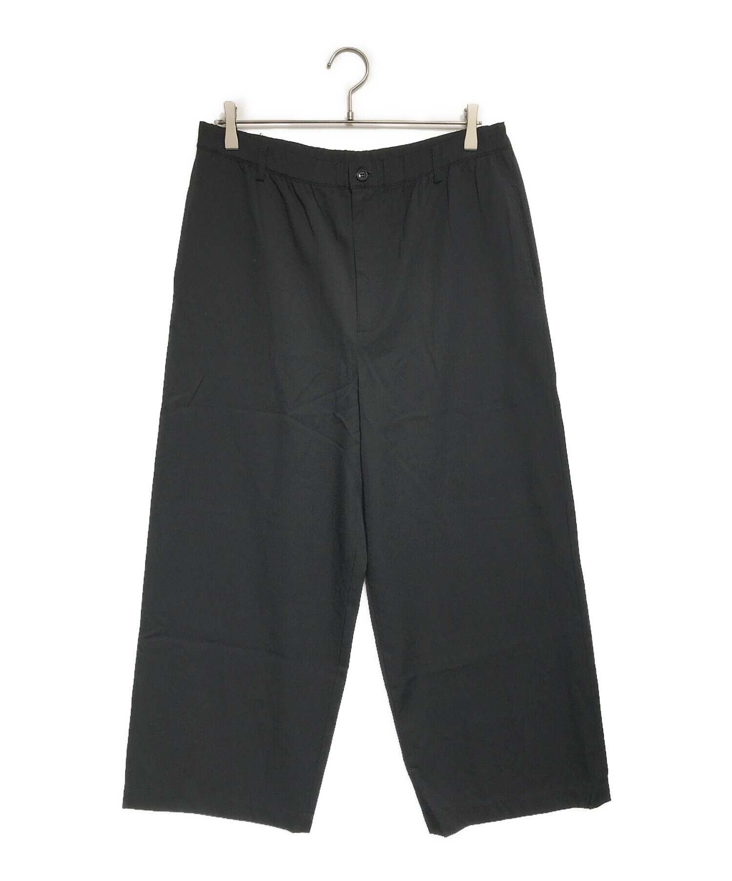トリコ コムデギャルソン ウールギャバ ワイドパンツ ブラック M 中古・古着通販】tricot COMME des GARCONS (トリココムデギャルソン