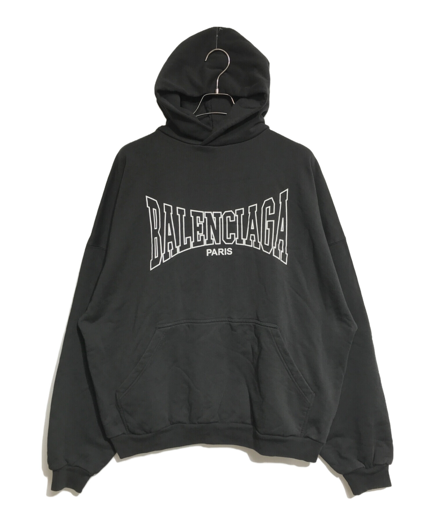 中古・古着通販】BALENCIAGA (バレンシアガ) パーカー ブラック サイズ 