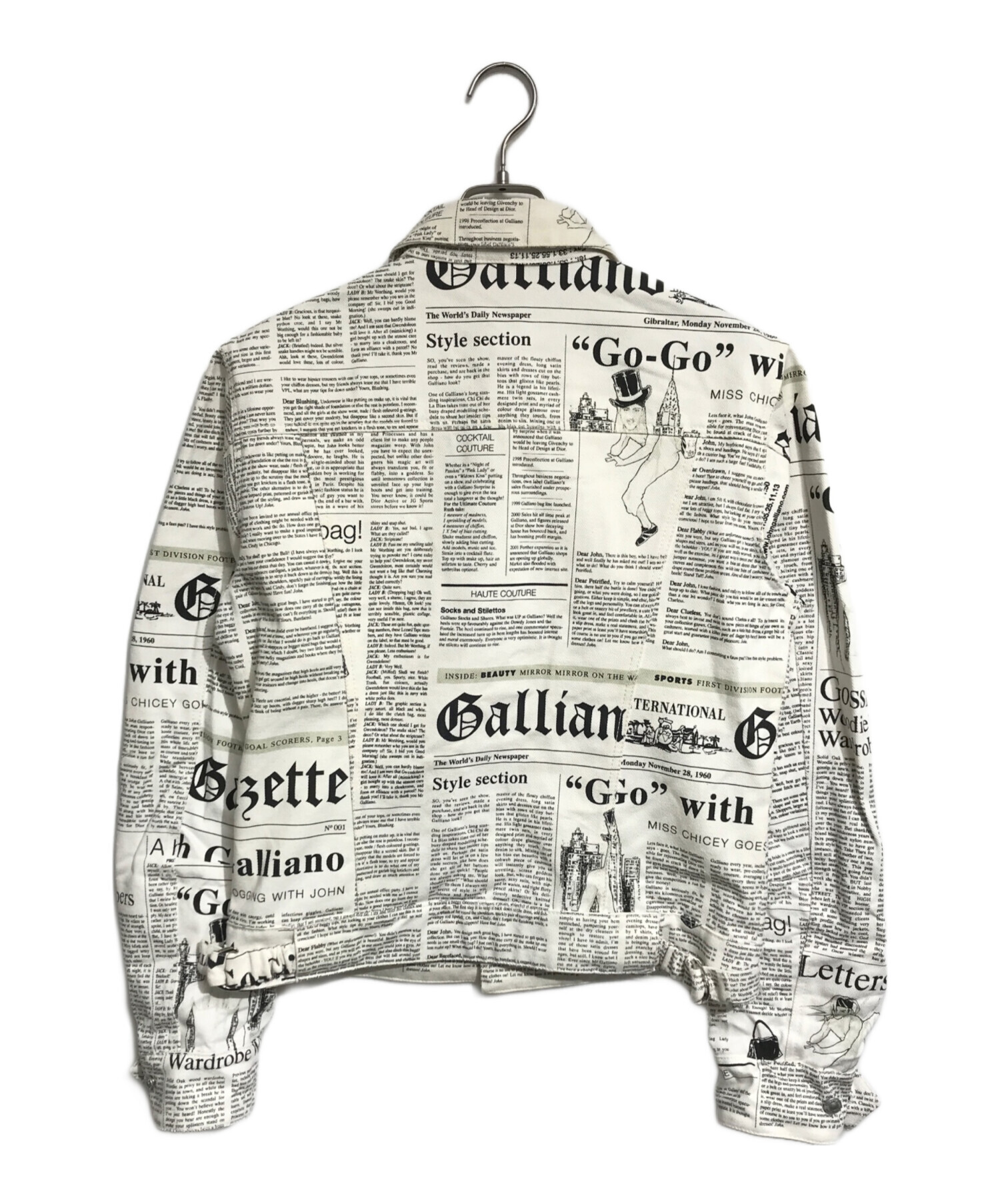 中古・古着通販】JOHN GALLIANO (ジョンガリアーノ) ニュースペーパー