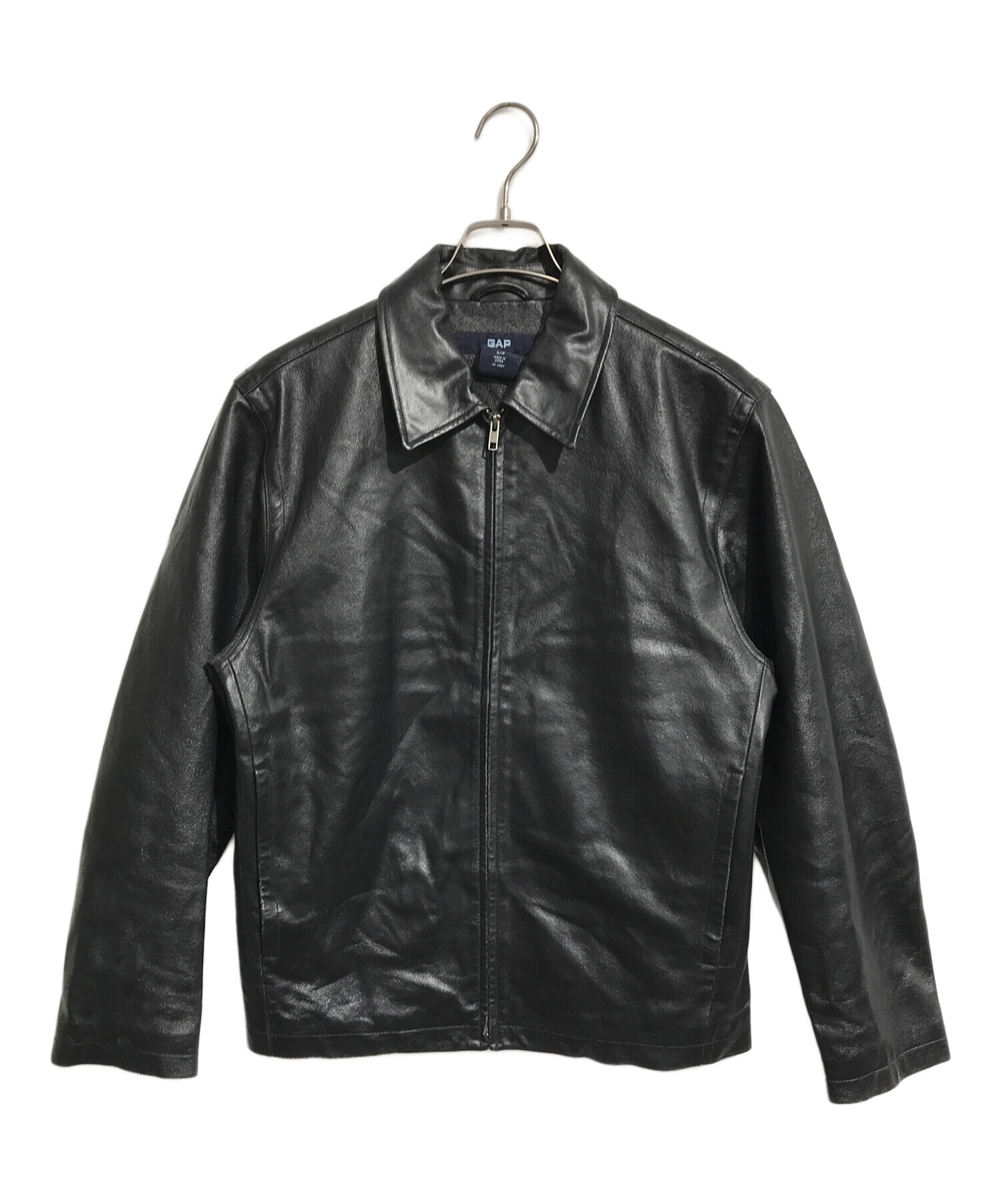 中古・古着通販】GAP (ギャップ) レザージャケット ブラック サイズ:S