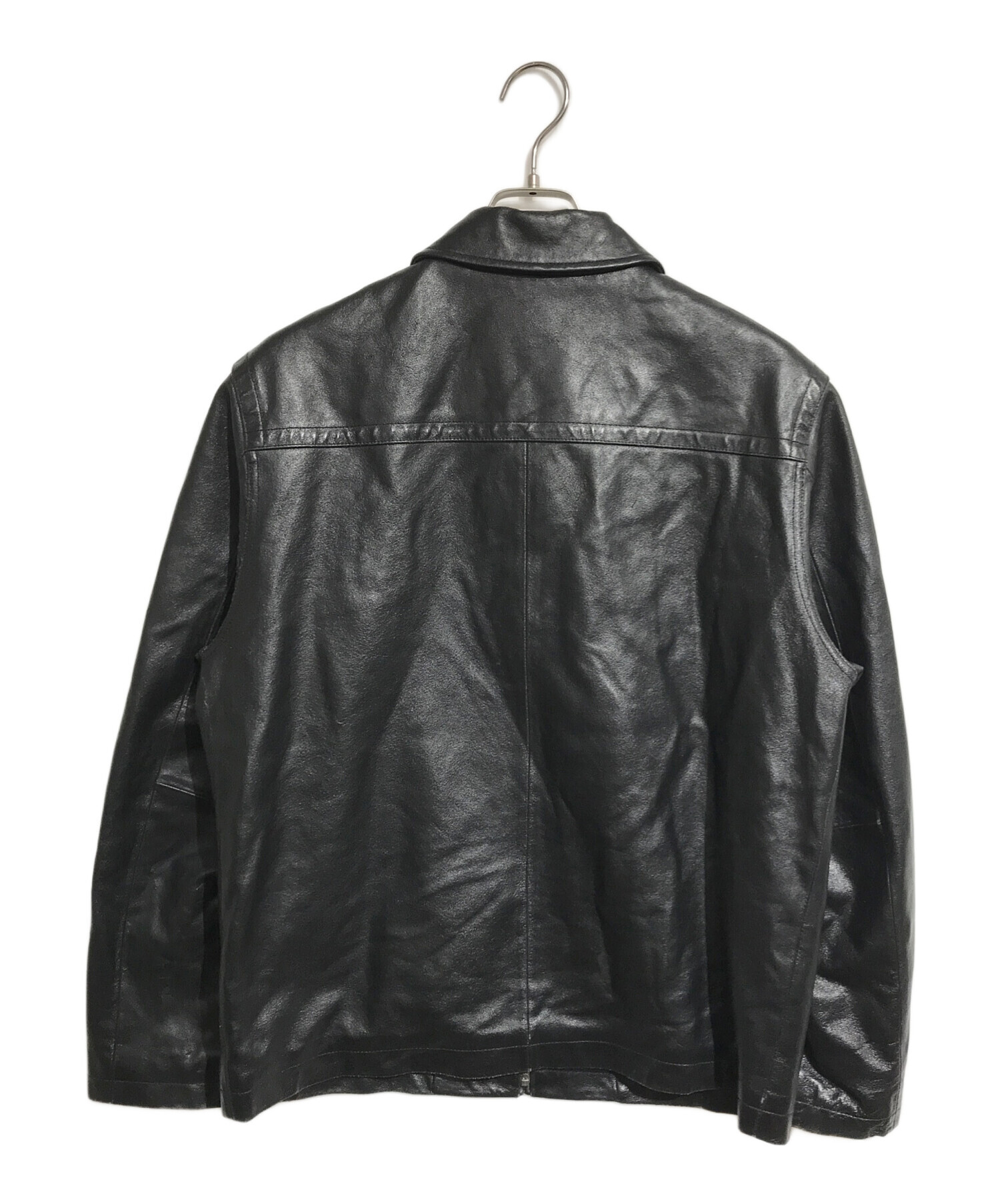 GAP 黒 レザージャケット 中古・古着通販】GAP (ギャップ) レザージャケット ブラック サイズ:S