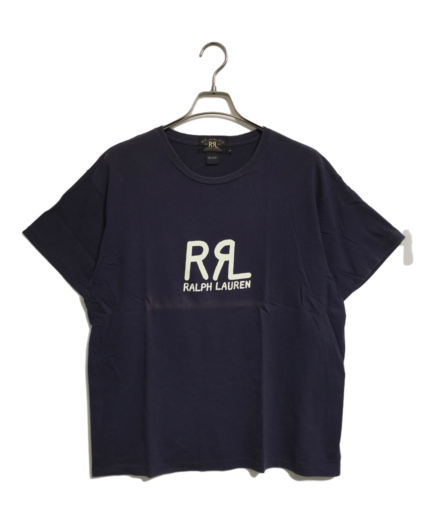 中古・古着通販】RRL (ダブルアールエル) ロゴプリントTシャツ