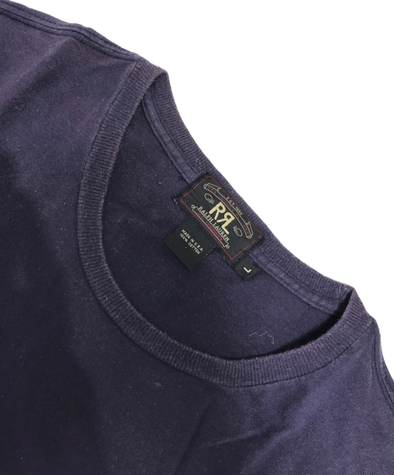 中古・古着通販】RRL (ダブルアールエル) ロゴプリントTシャツ