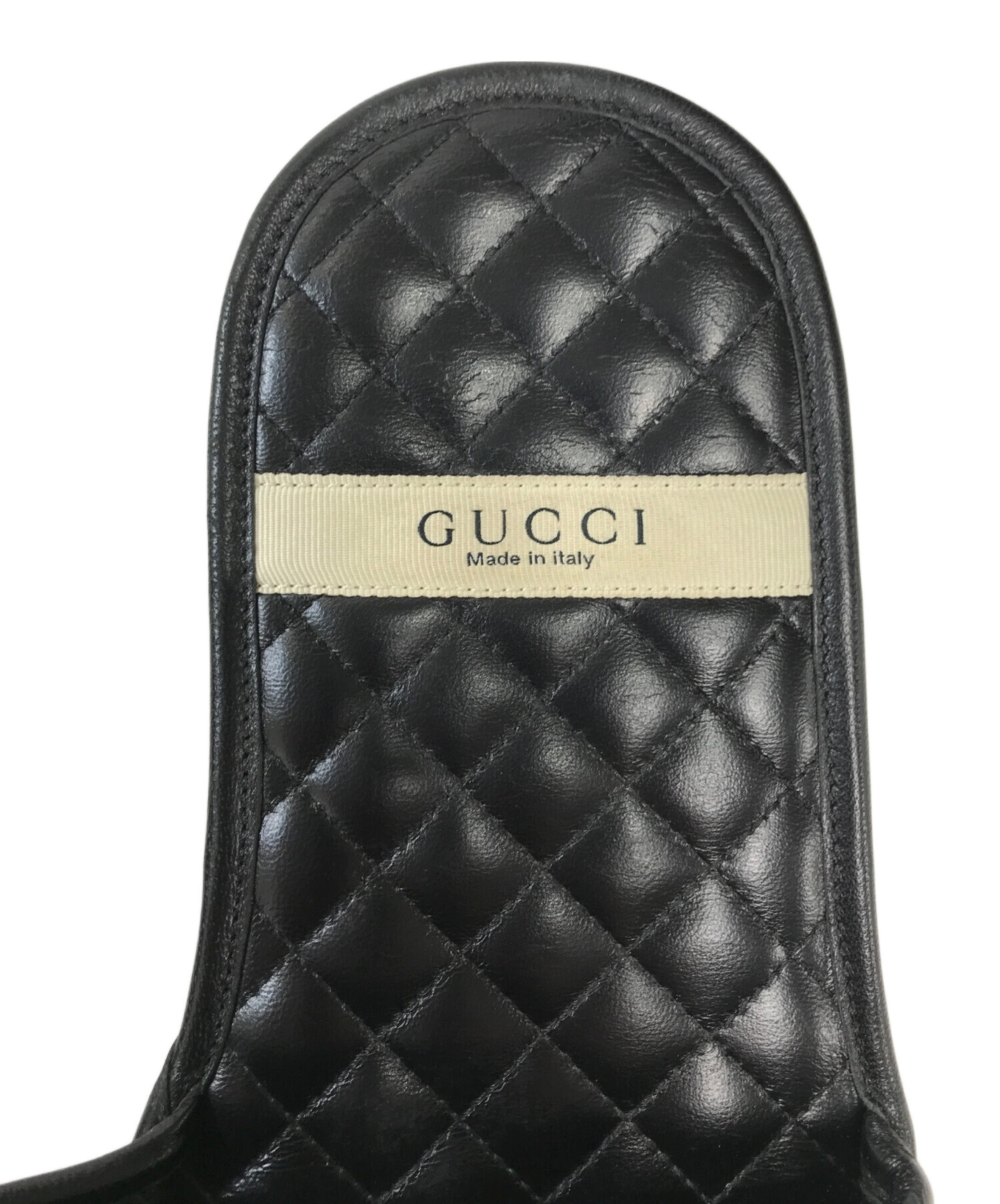 中古・古着通販】GUCCI (グッチ) Horsebit Quilted Leather Slides