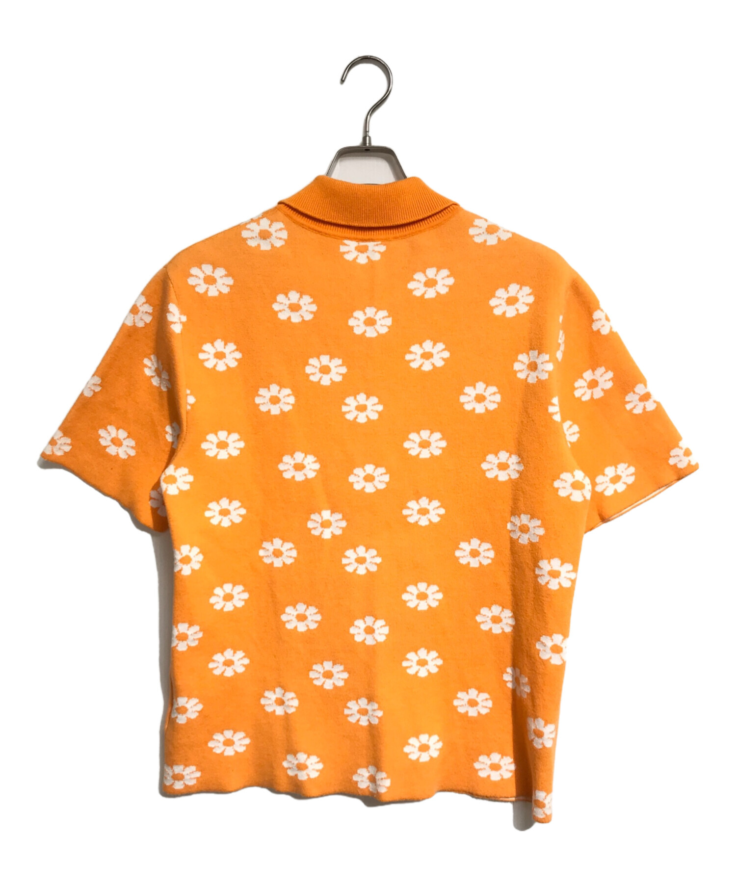 中古・古着通販】jacquemus (ジャックムス) 花柄ニットシャツ オレンジ