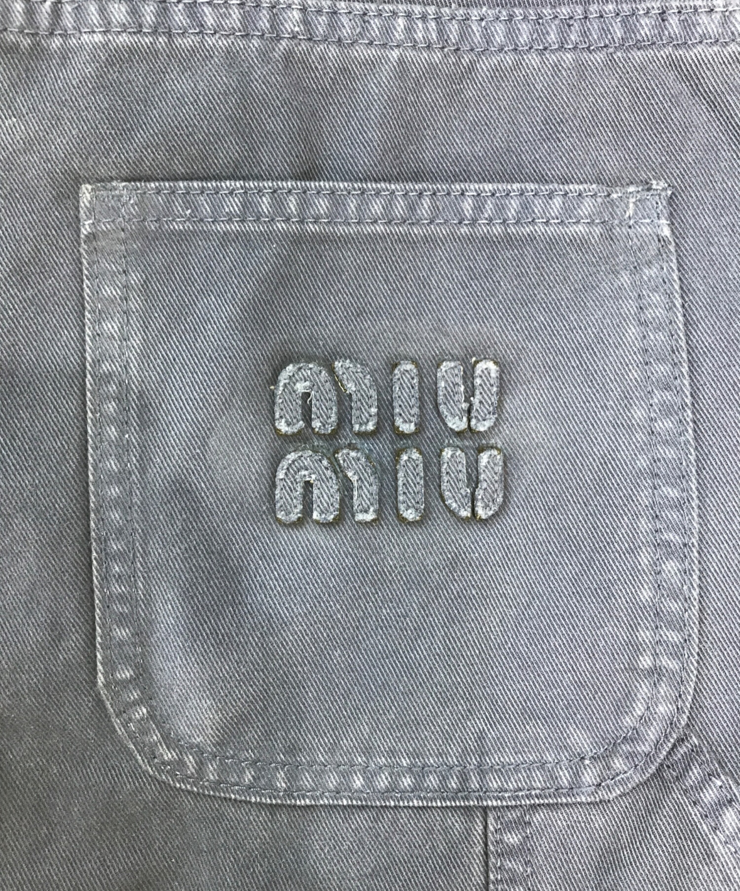 中古・古着通販】MIU MIU (ミュウミュウ) ガーメントダイギャバジン