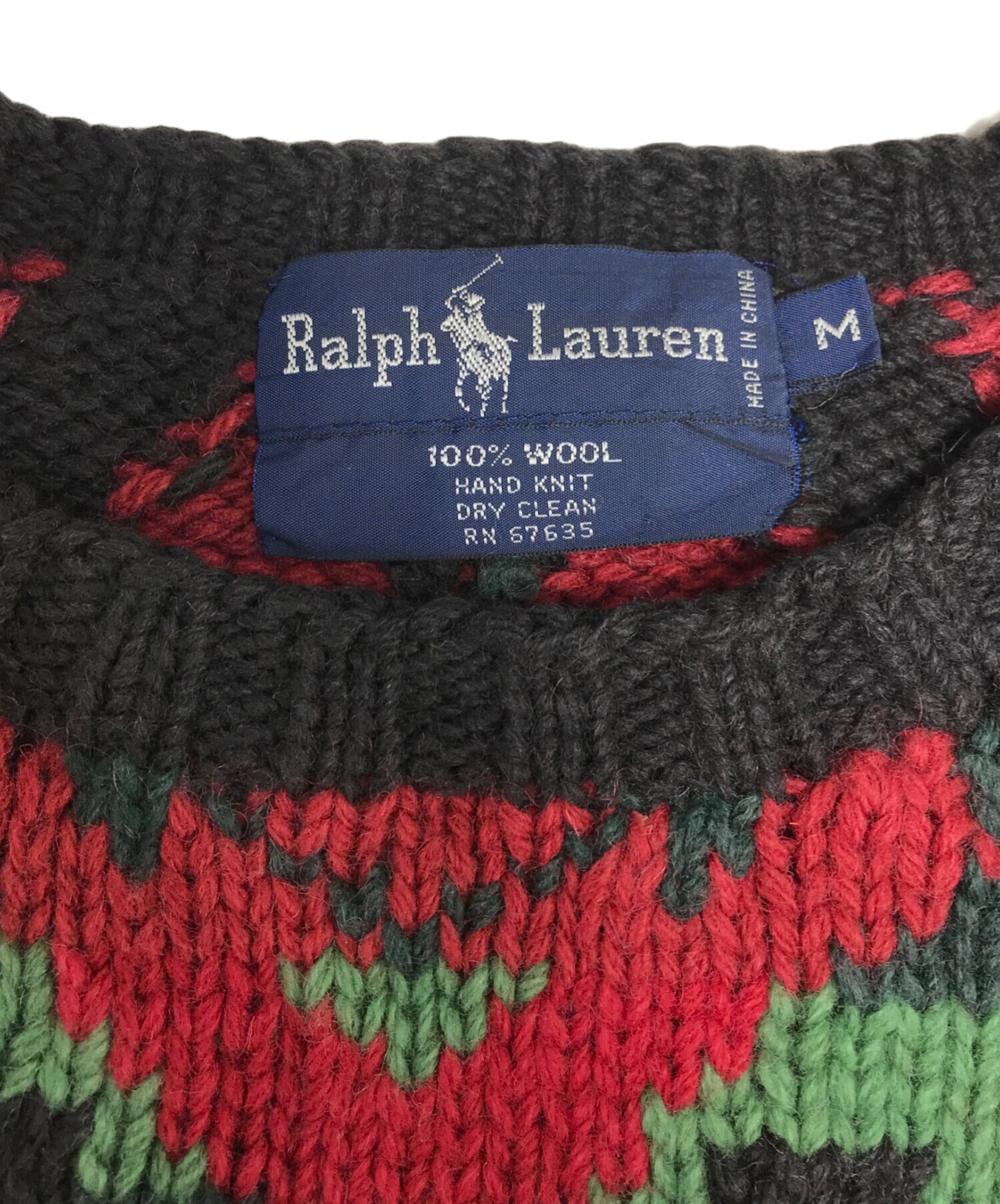 中古・古着通販】RALPH LAUREN (ラルフローレン) ネイティブ柄ニット