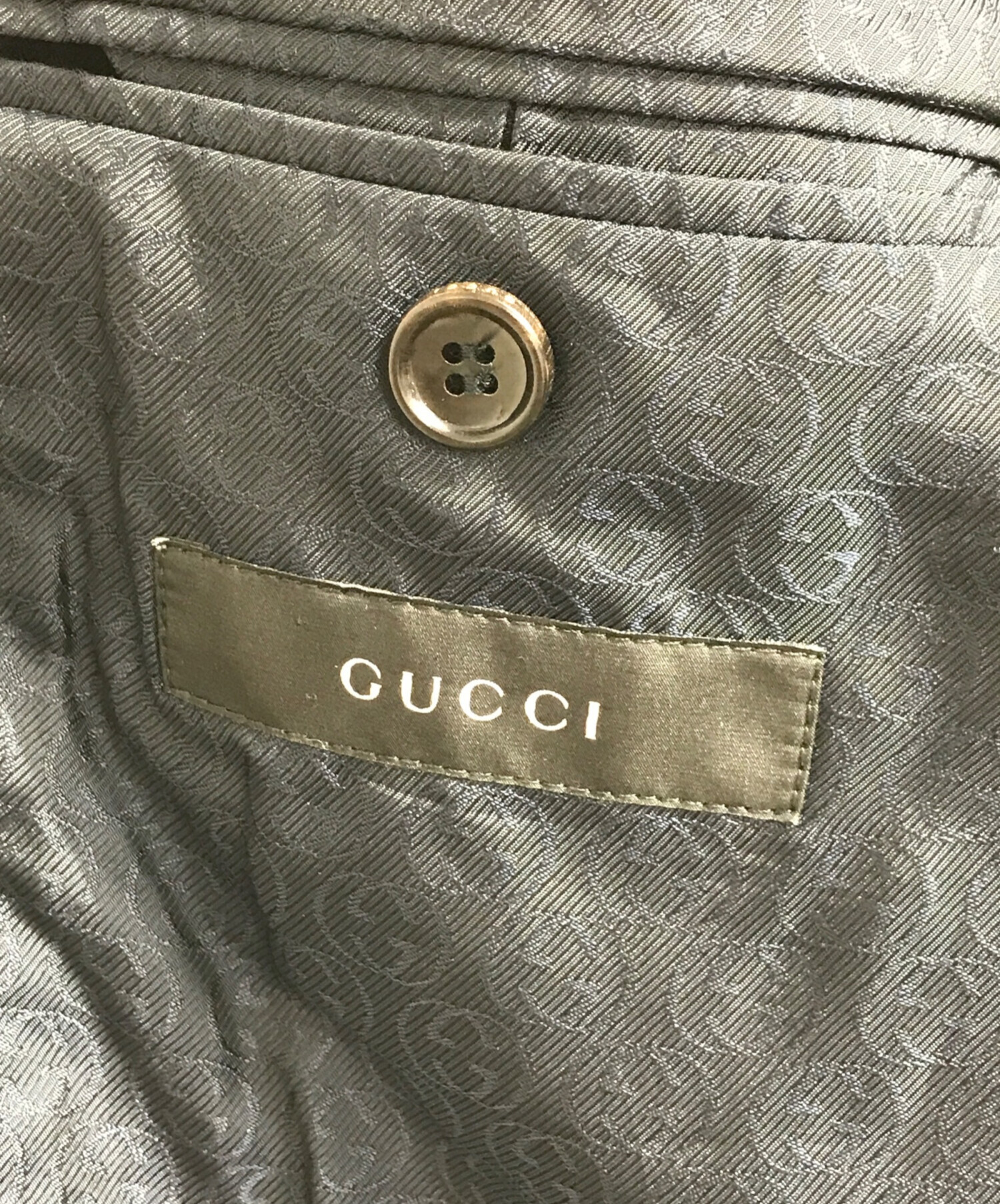 中古・古着通販】GUCCI (グッチ) テーラードジャケット ネイビー