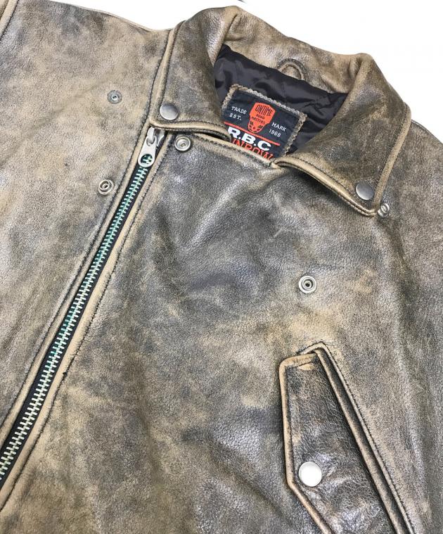 中古・古着通販】RBC (アールビーシー) レザーライダースジャケット