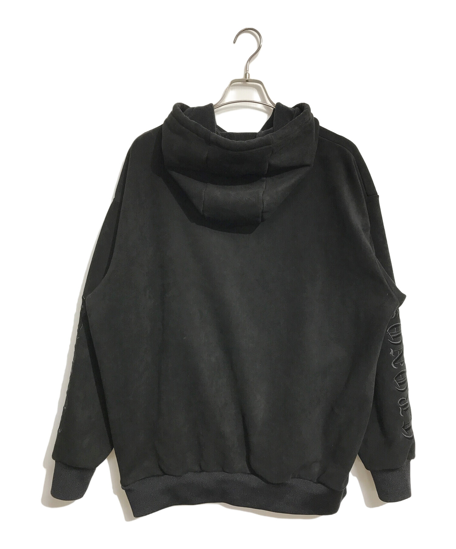 中古・古着通販】CRONOS (クロノス) Arm Embroidery Suede Hoodie