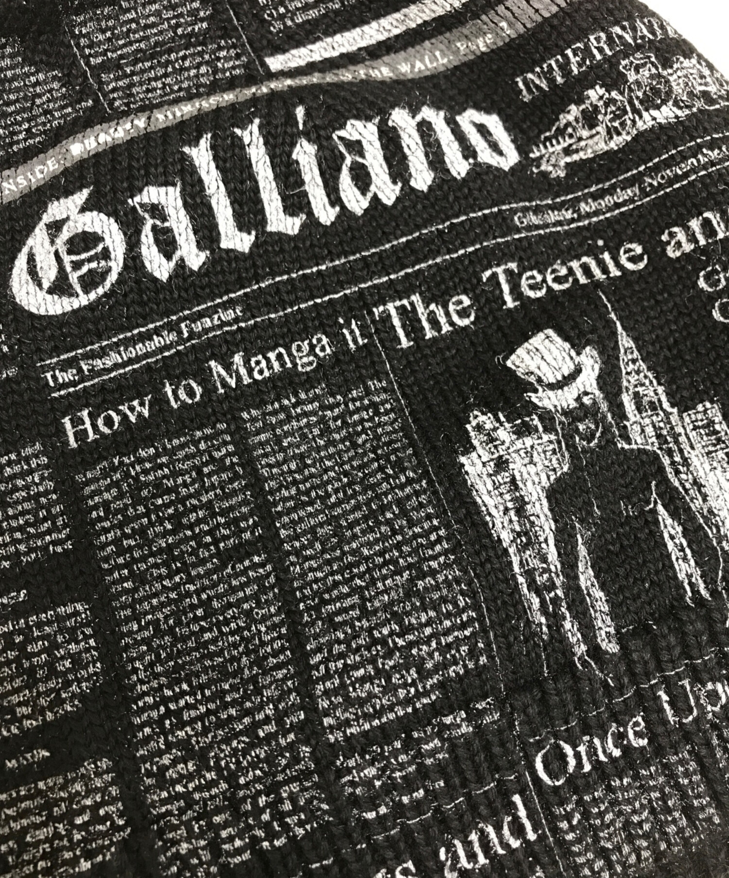 中古・古着通販】JOHN GALLIANO (ジョンガリアーノ) ニュースペーパー