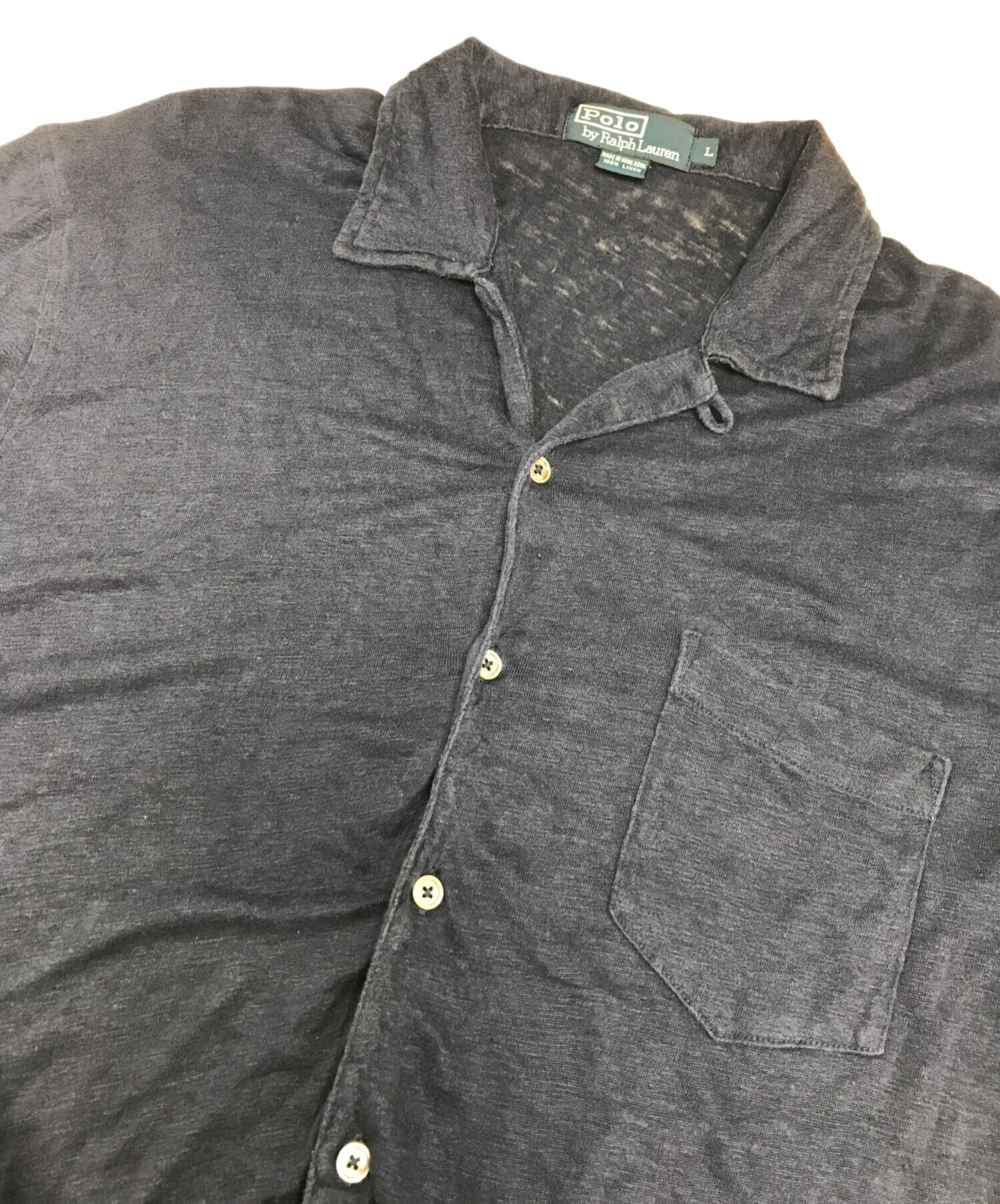 【新品未使用】最現行 Ralph Lauren リネン オープンカラー シャツ 中古・古着通販】POLO RALPH LAUREN (ポロ・ラルフローレン) 半袖
