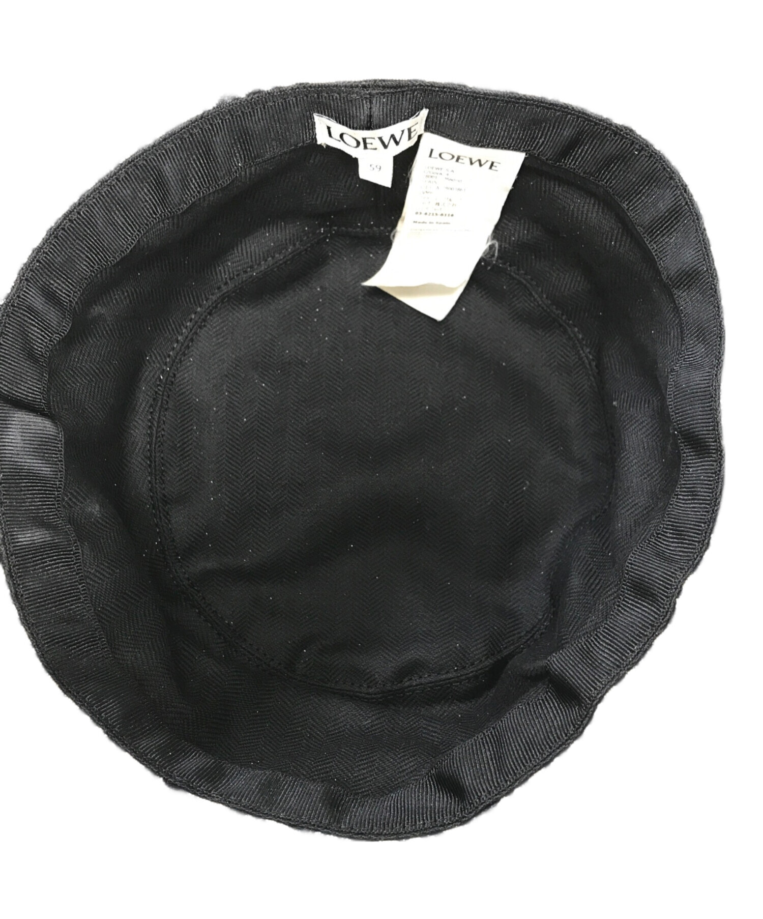 中古・古着通販】LOEWE (ロエベ) アナグラムバケットハット ネイビー