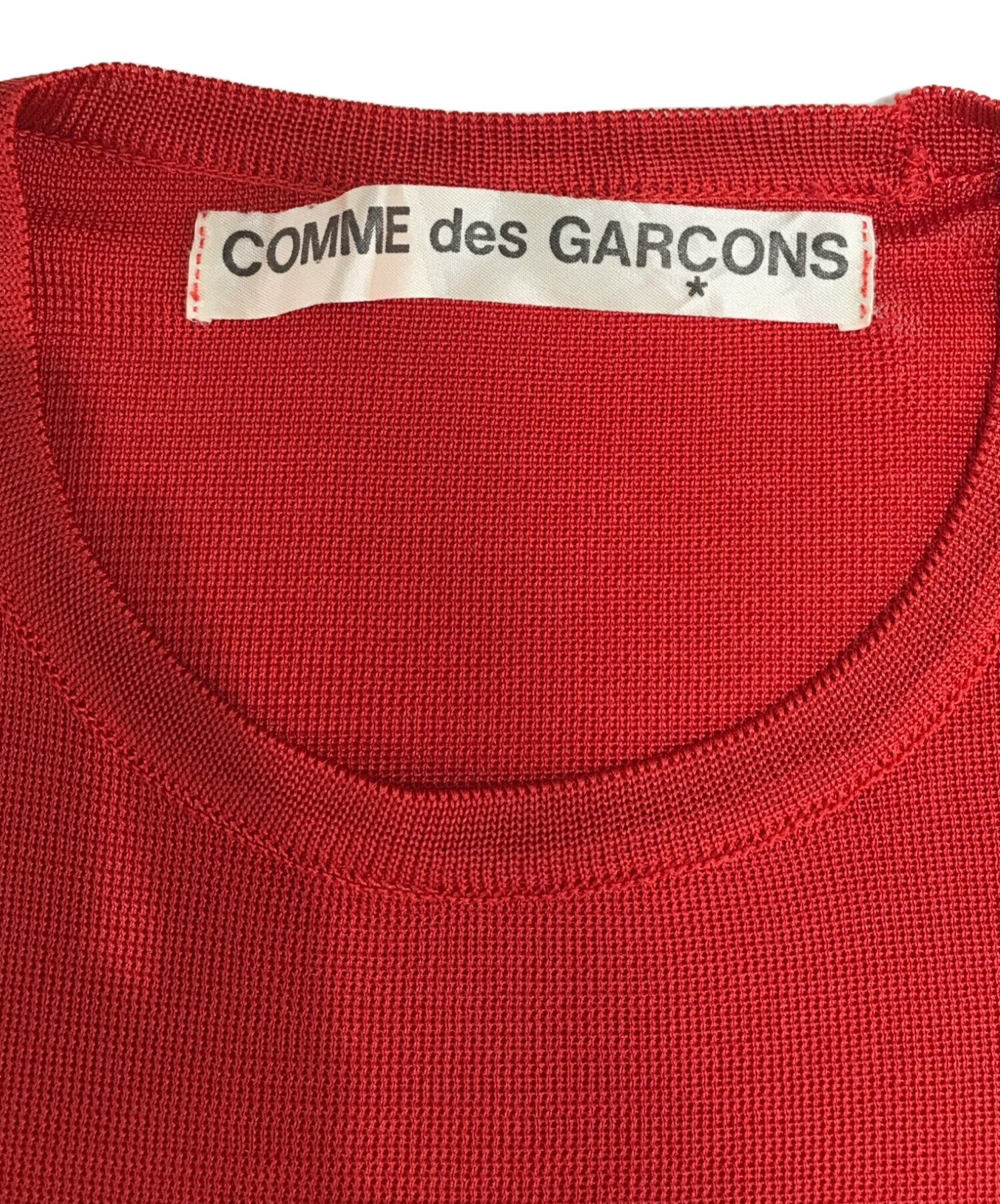 中古・古着通販】COMME des GARCONS (コムデギャルソン) ニット レッド