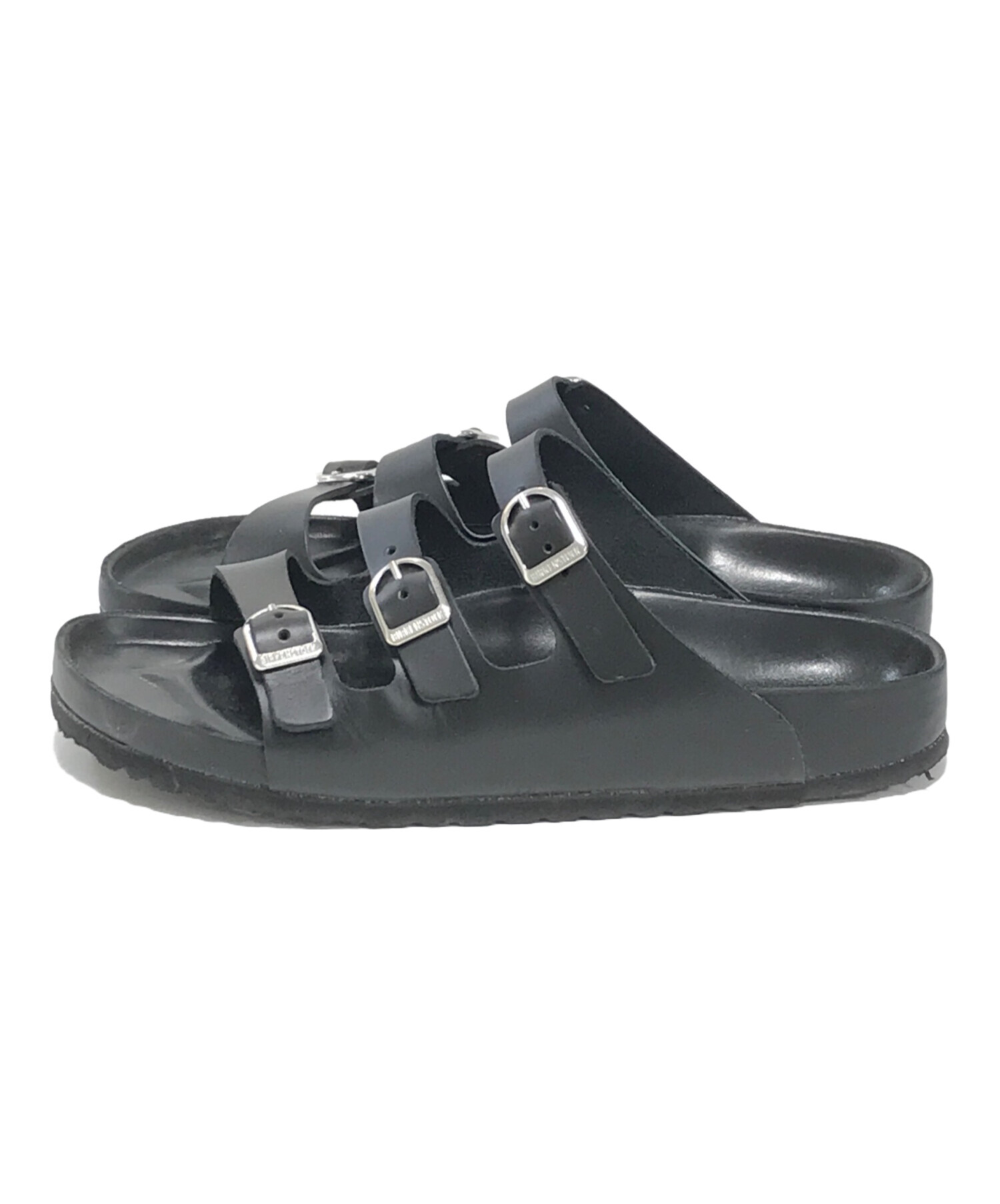 Birkenstock サンダル ブラック 41サイズ 中古・古着通販】BIRKENSTOCK (ビルケンシュトック) サンダル ブラック