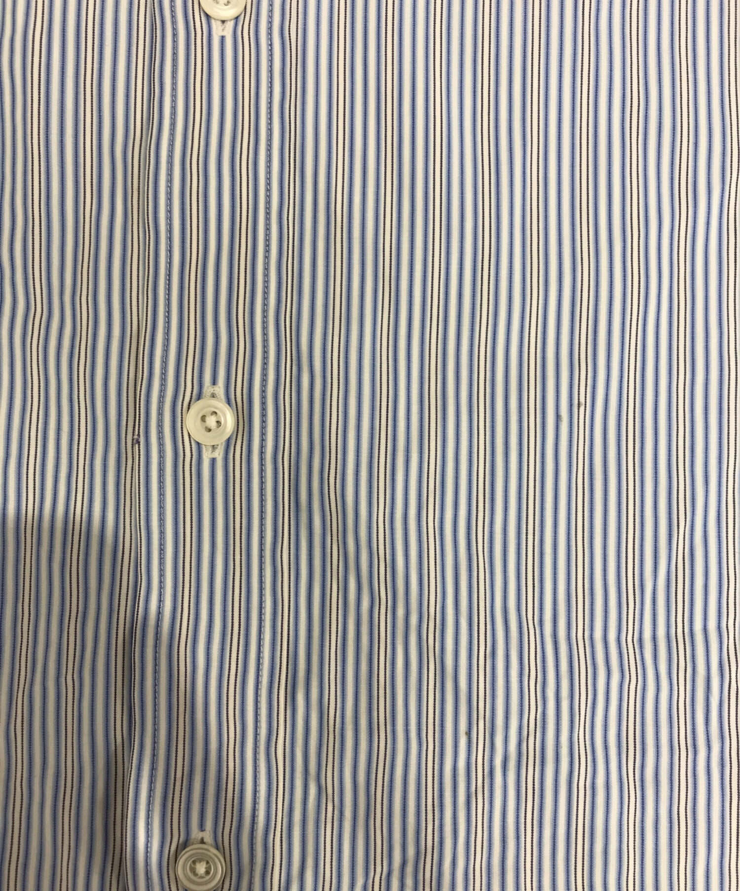 中古・古着通販】HERMES (エルメス) ストライプシャツ スカイブルー