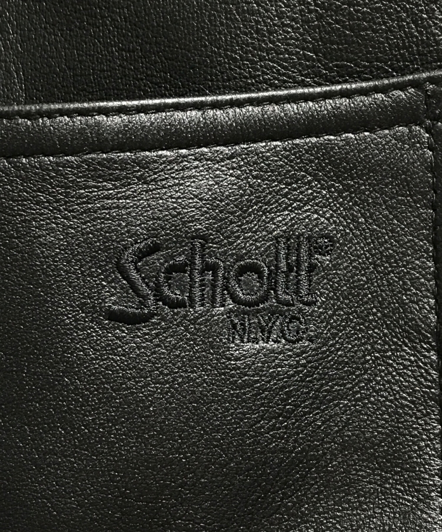 中古・古着通販】Schott (ショット) レザーカバーオール ブラック