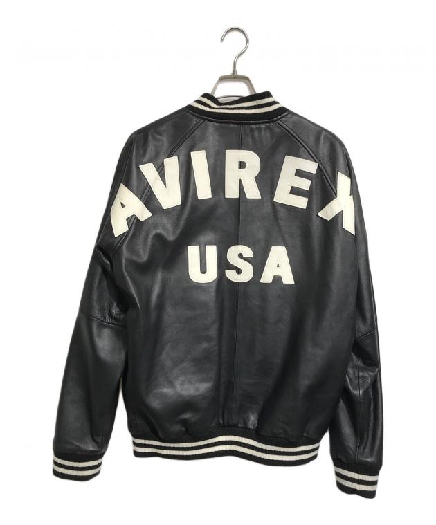 AVIREX USA レザージャケット テーラード 羊革 限定 vintage 中古・古着通販】AVIREX (アヴィレックス) 羊革ライダースジャケット