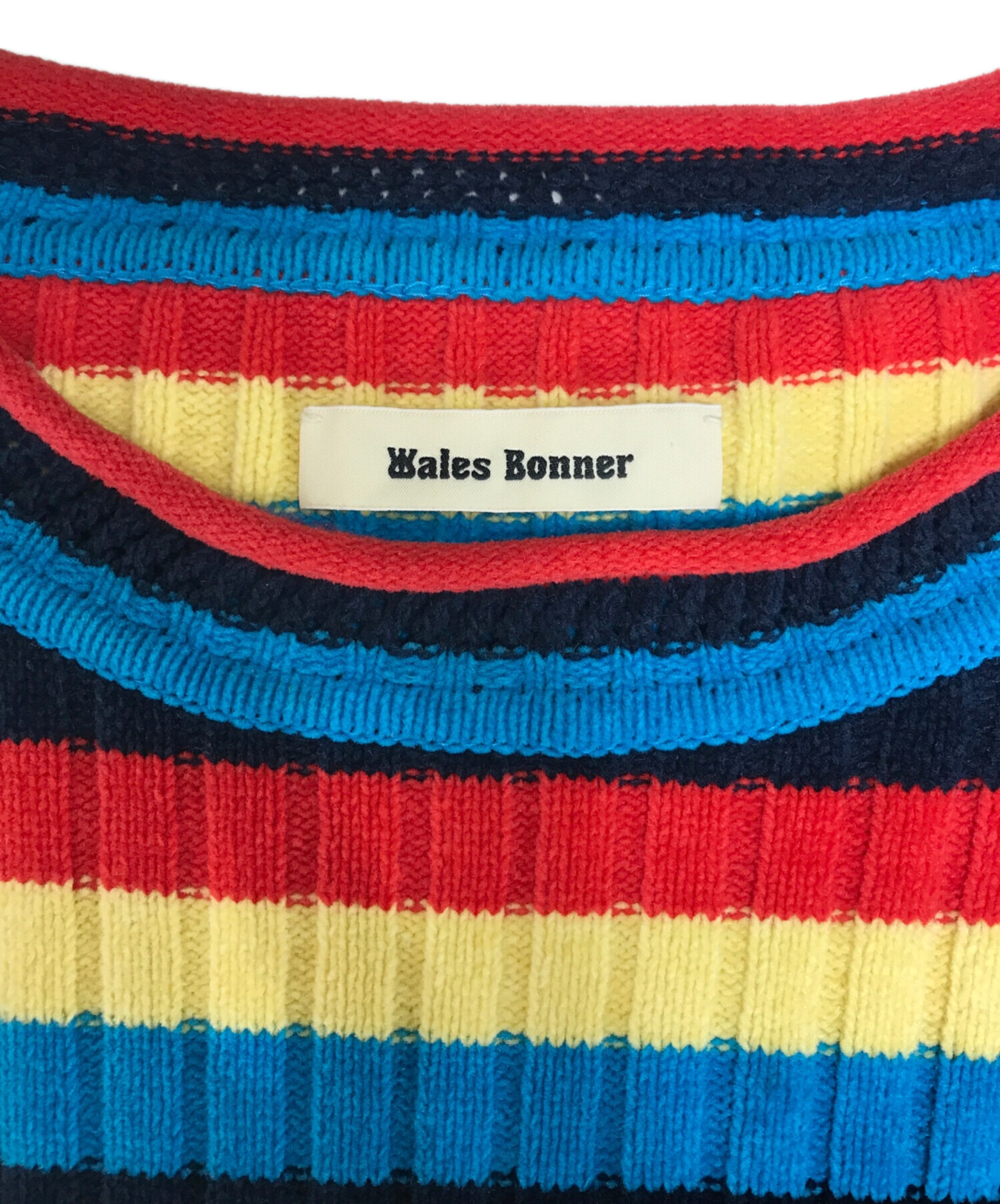 中古・古着通販】WALES BONNER (ウェールズボナー) ボーダーニット