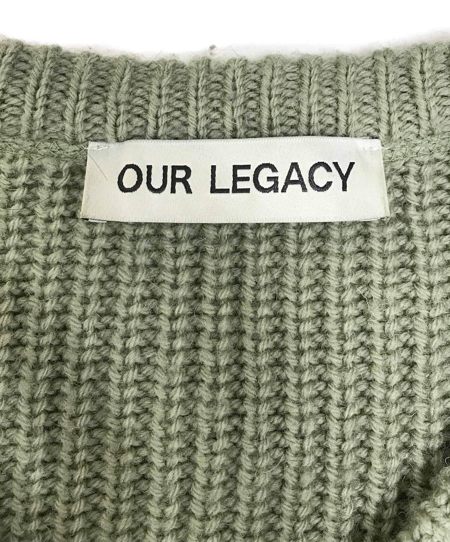 中古・古着通販】OUR LEGACY (アワーレガシー) Zip Wrap Cardigan 黄緑