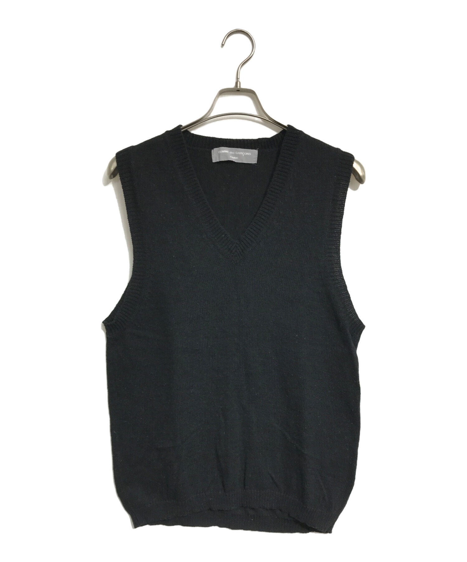 tricot COMME des GARCONS ベスト M 黒 中古・古着通販】COMME des GARCONS HOMME (コムデギャルソン オム