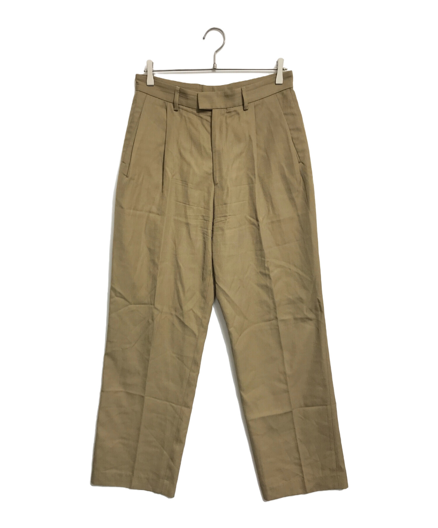 DRIES VAN NOTEN ドリス ヴァン ノッテンカーゴパンツ カーキ 中古・古着通販】DRIES VAN NOTEN (ドリスヴァンノッテン) 2タック