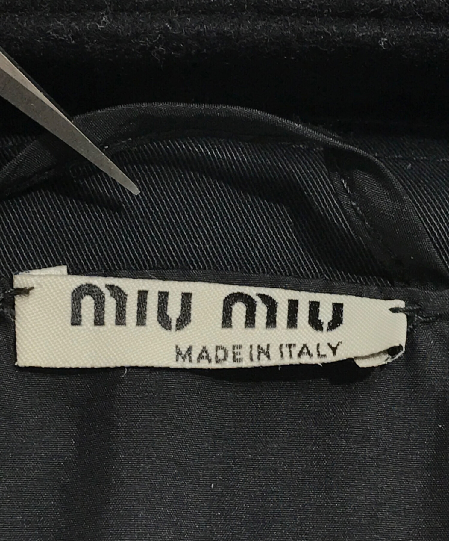 中古・古着通販】MIU MIU (ミュウミュウ) 00's 袖ロゴフーデッドコート