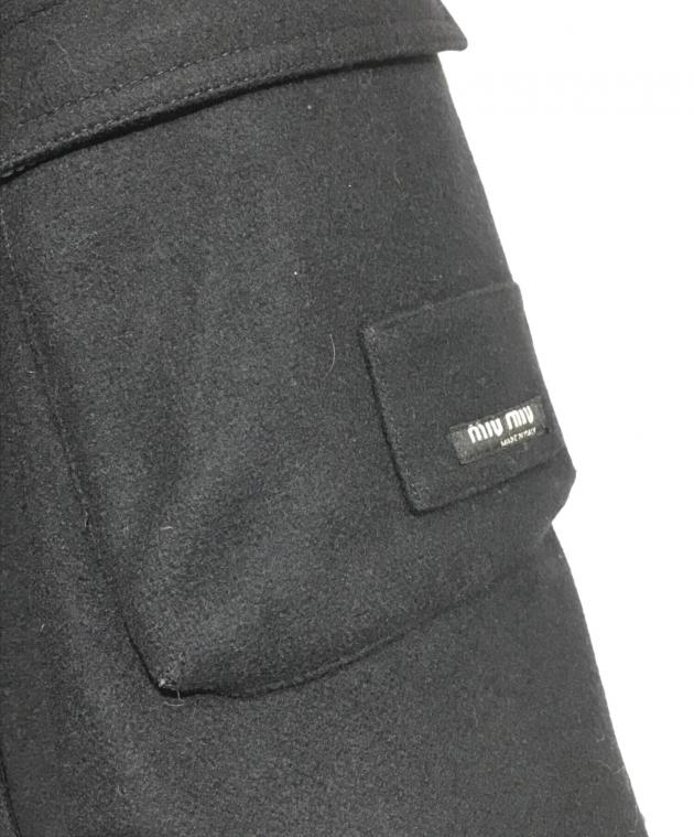 中古・古着通販】MIU MIU (ミュウミュウ) 00's 袖ロゴフーデッドコート