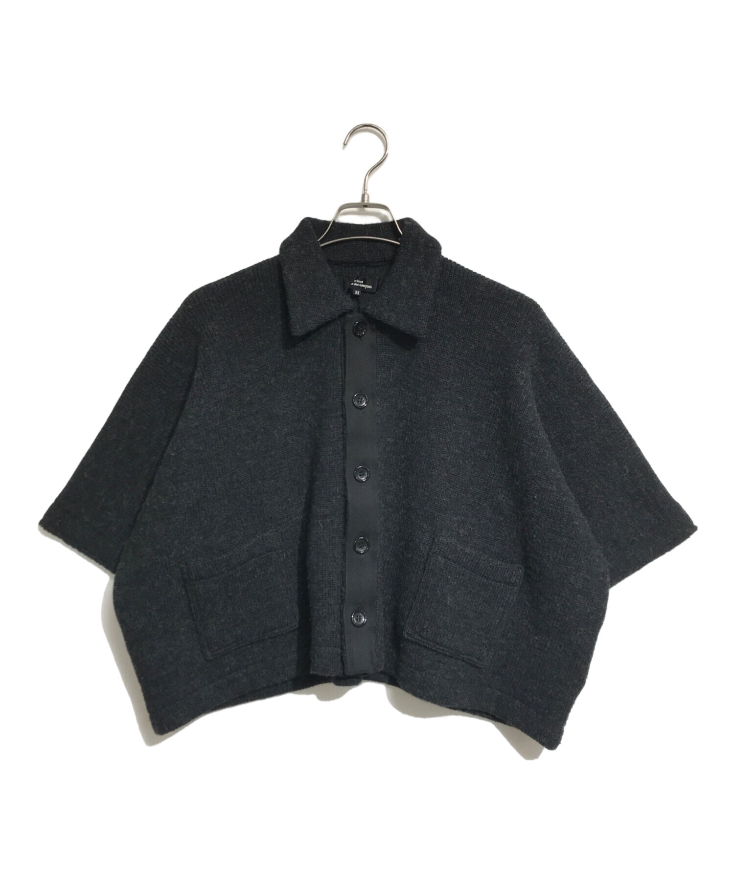 tricot COMME des GARÇONS クロップドジャケット ブラック 中古・古着通販】tricot COMME des GARCONS (トリココムデギャルソン