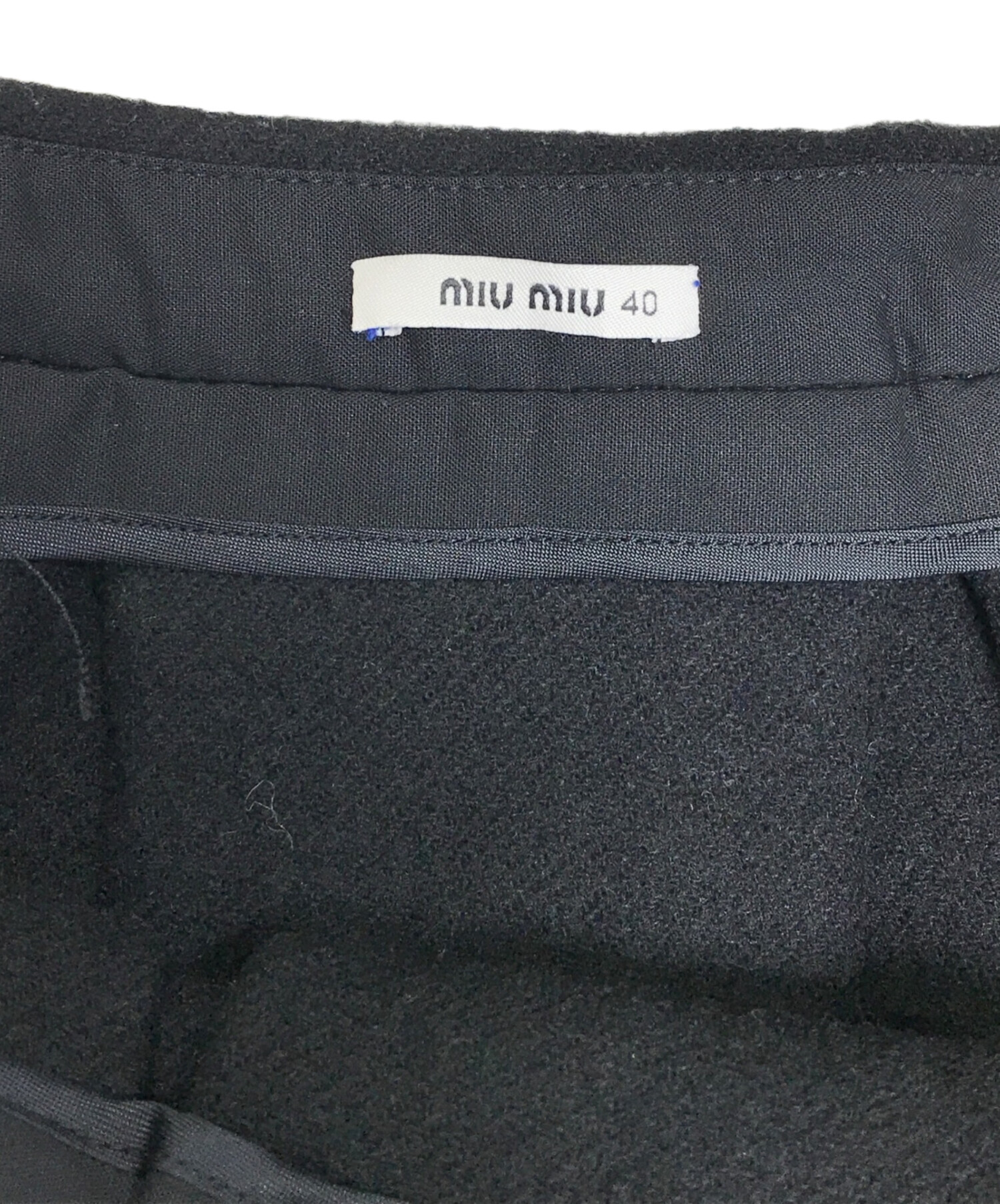 中古・古着通販】MIU MIU (ミュウミュウ) バージンウールミニスカート