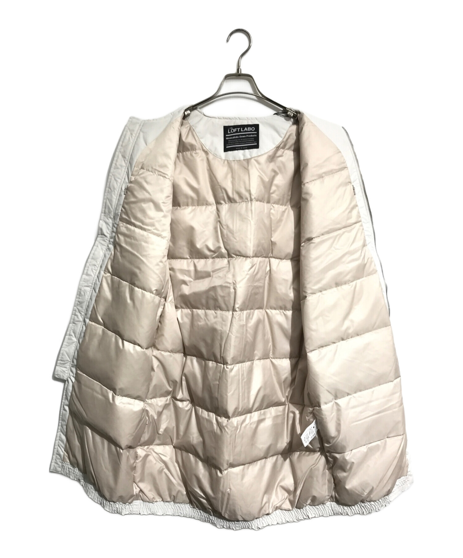 ジャケット・アウター THE LOFT LABO BEIGE size1 中古・古着通販】LOFT LABO (ロフトラボ) ノーカラーダウンジップ