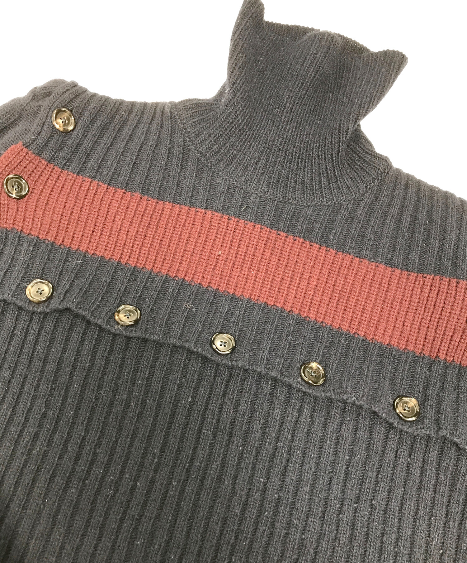 中古・古着通販】MARNI (マルニ) タートルネックニット ネイビー