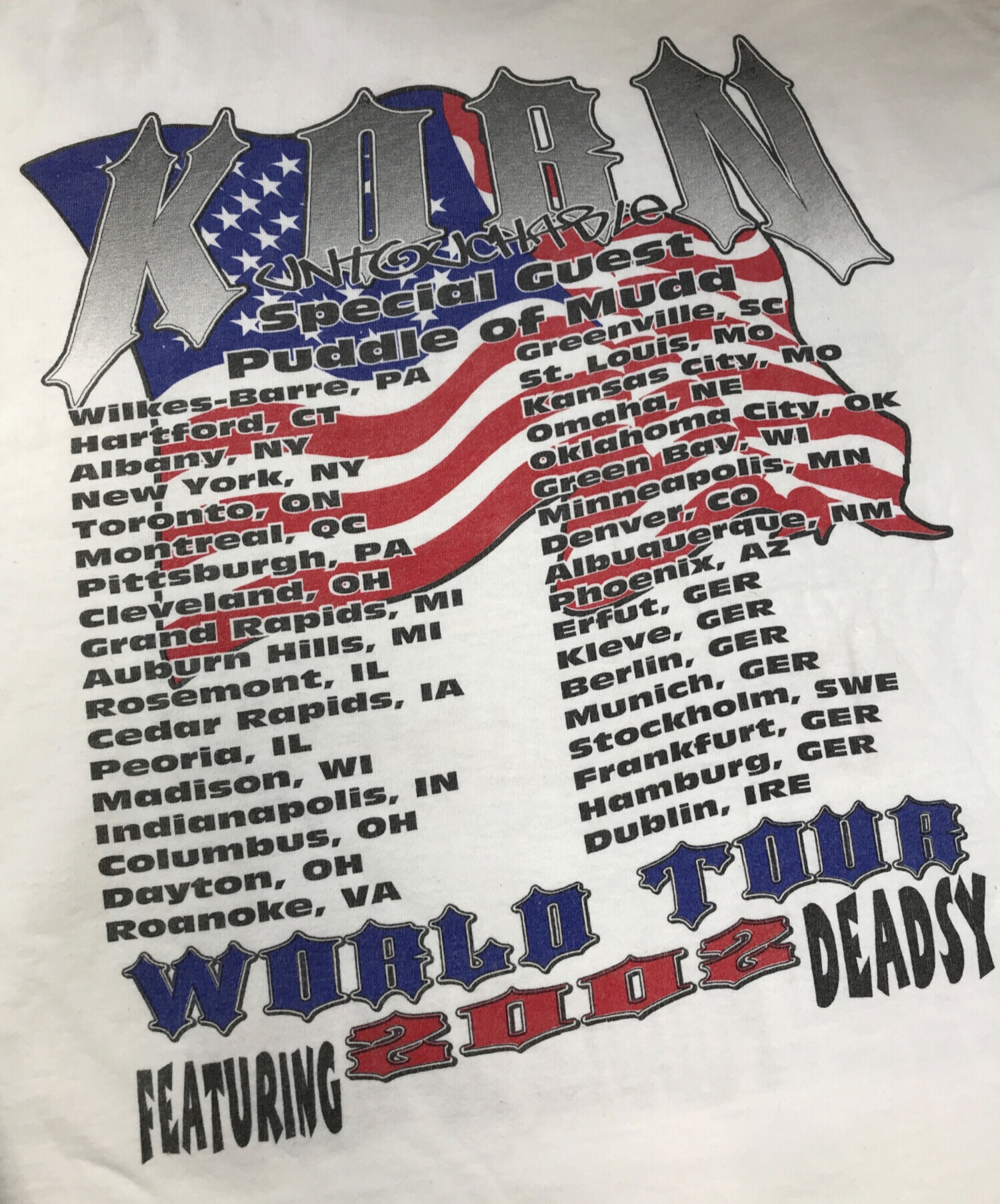 中古・古着通販】バンドTシャツ (バンドTシャツ) 00s KORN(コーン