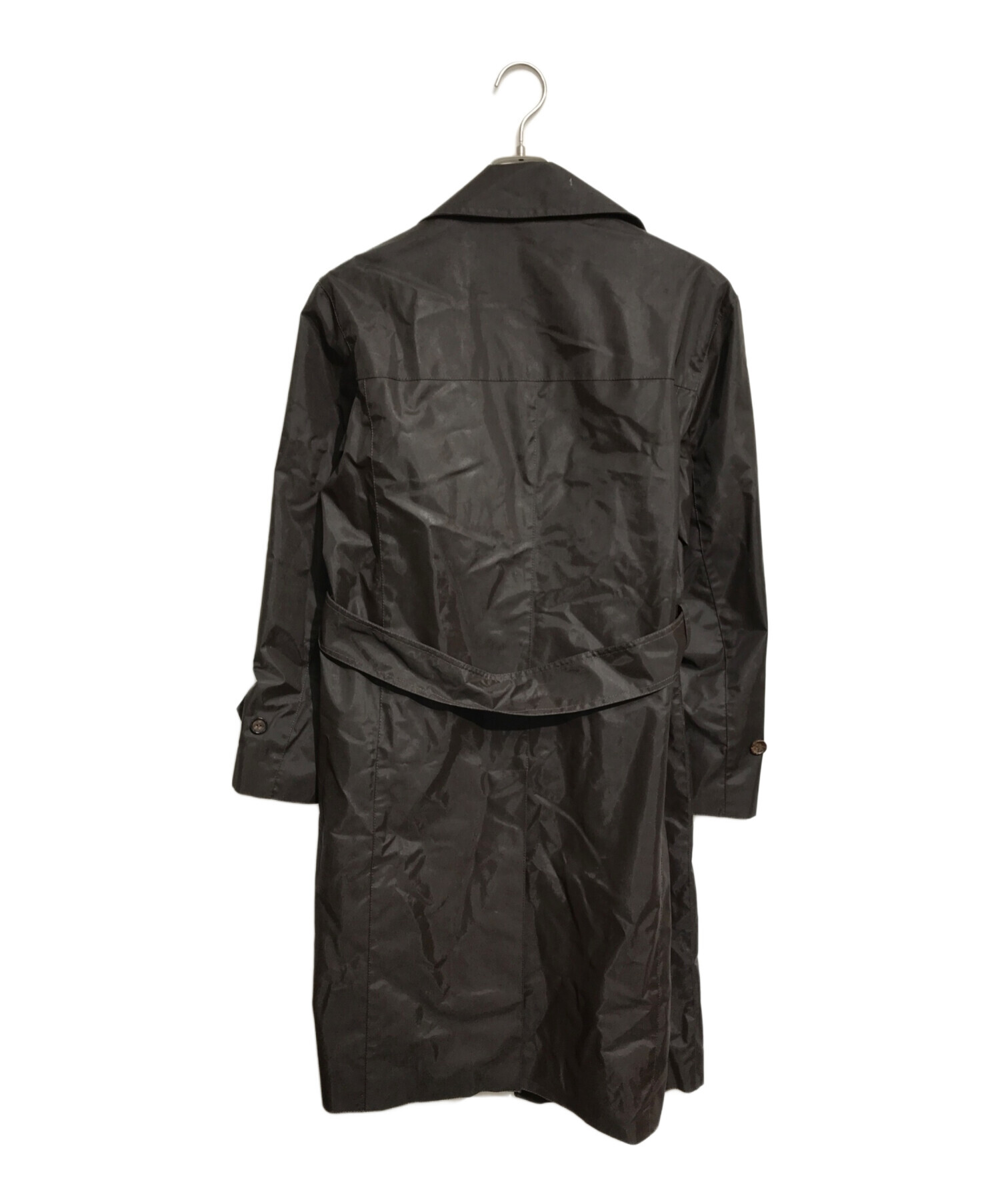 GUCCI グッチ コート 中古・古着通販】GUCCI (グッチ) 比翼ダブルブレストコート ブラウン