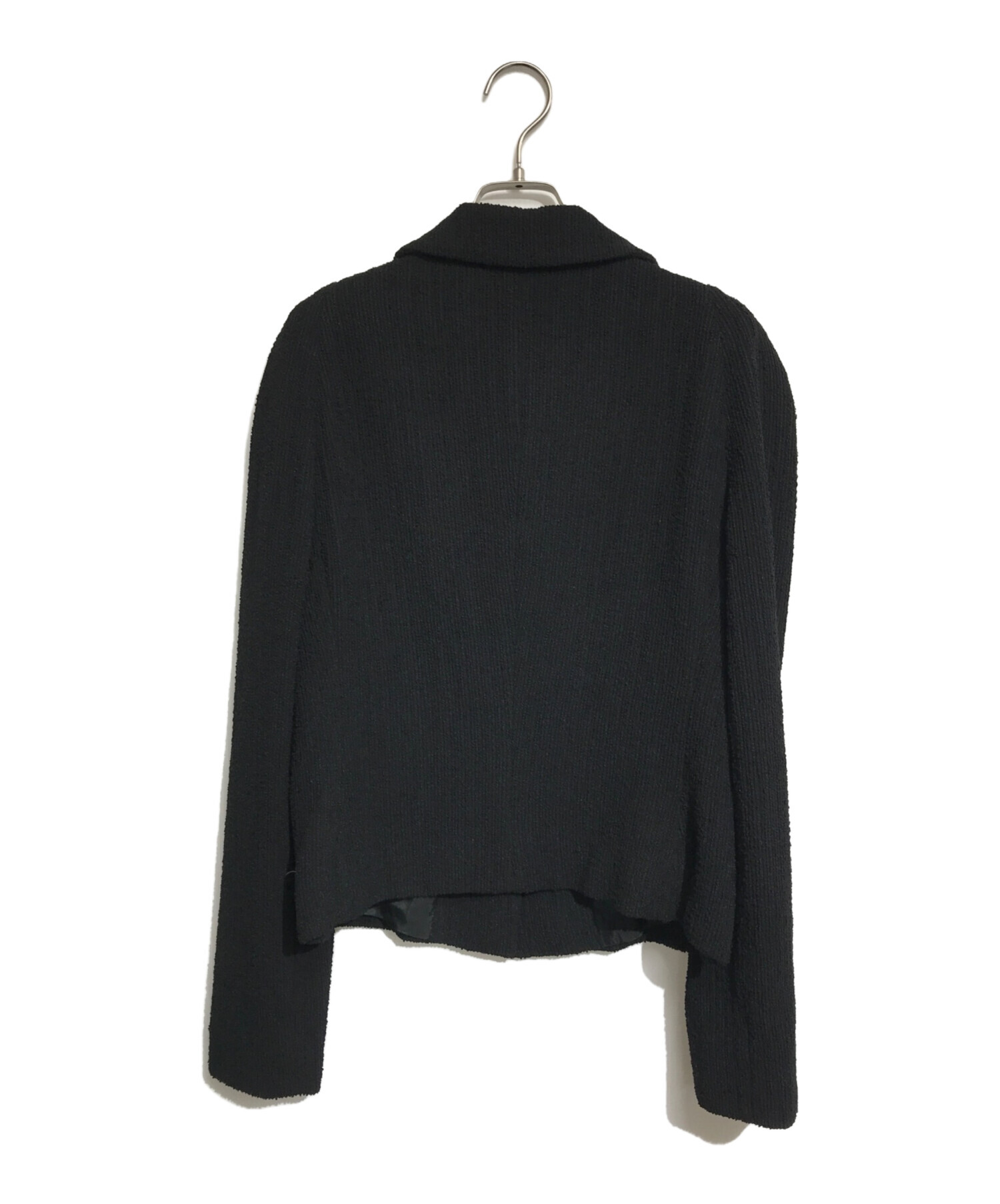 中古・古着通販】GUCCI (グッチ) ツイードジャケット ブラック サイズ