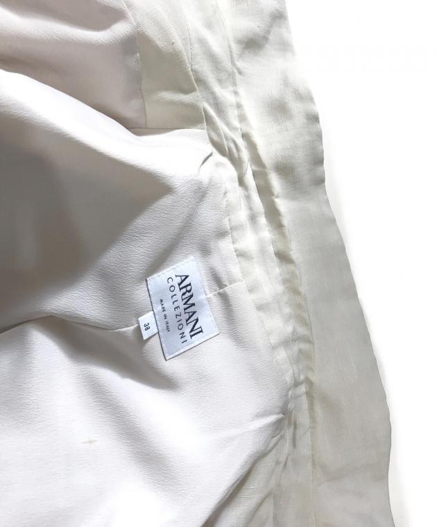 極美品 ARMANI COLLEZIONI フリルティアードノーカラージャケット 中古・古着通販】ARMANI COLLEZIONI (アルマーニ コレツィオーニ) 00's