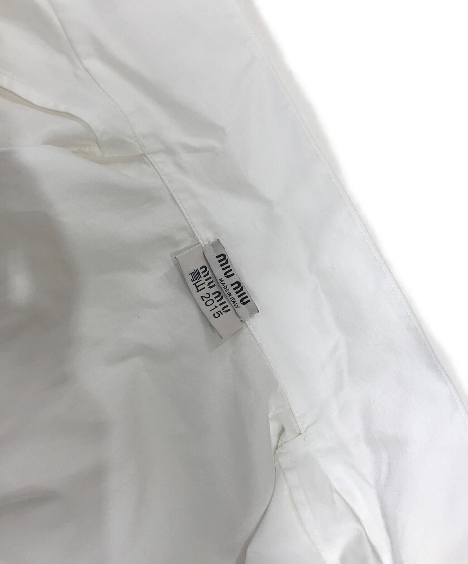 中古・古着通販】MIU MIU (ミュウミュウ) オープンカラーシャツ