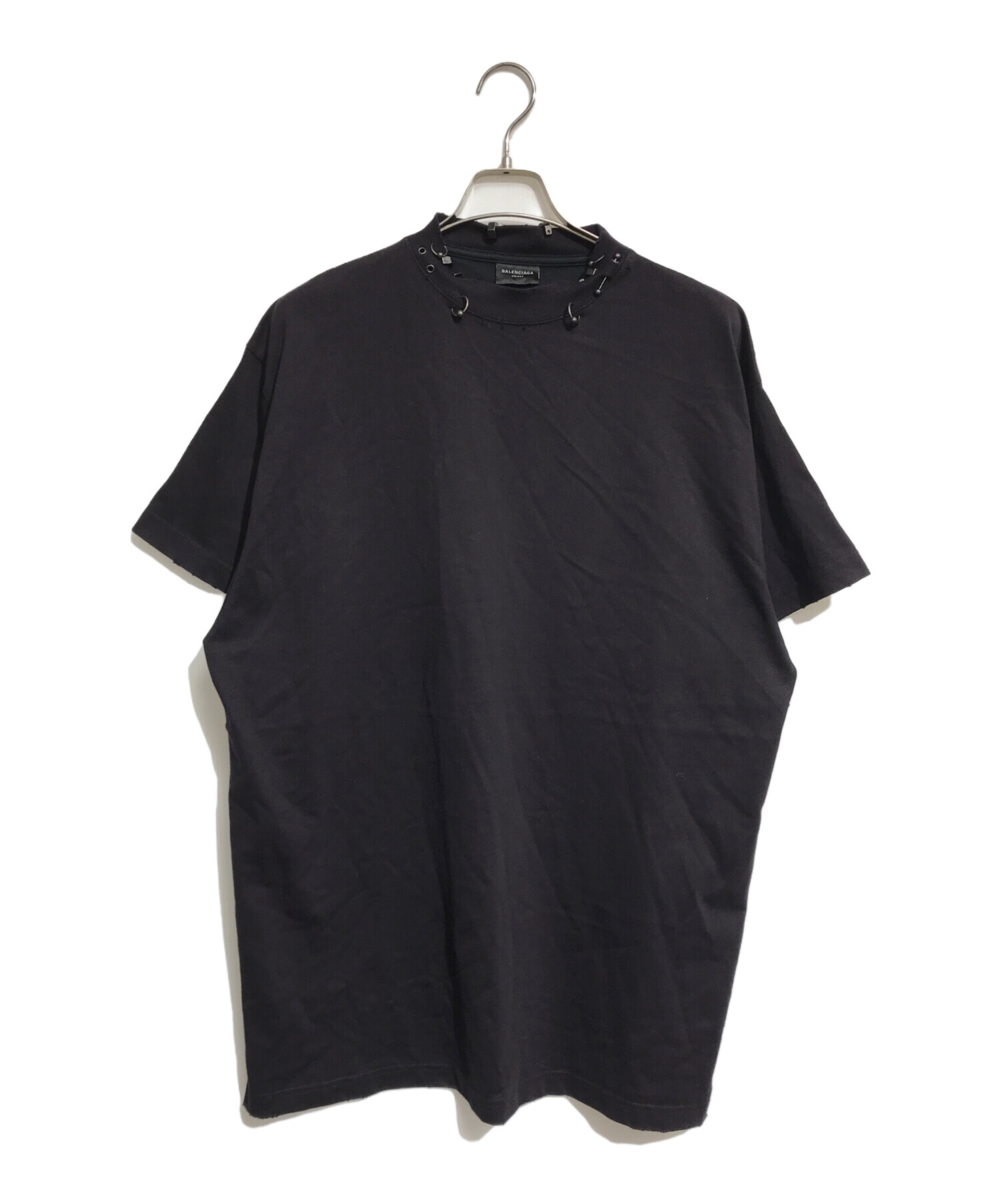 中古・古着通販】BALENCIAGA (バレンシアガ) ダメージ加工ピアスT 