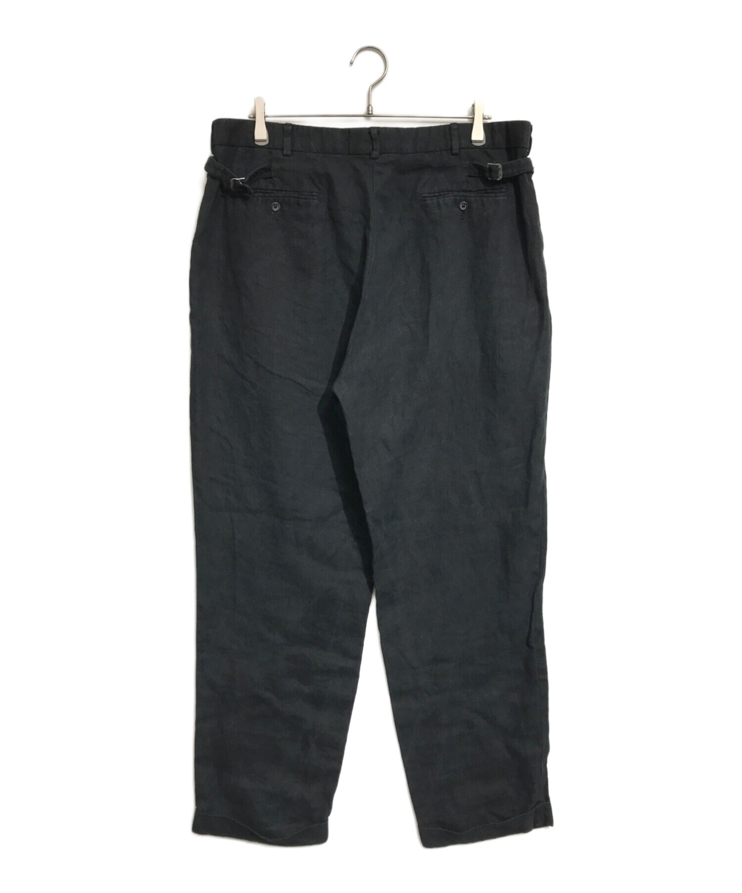 【黒】 90s ラルフローレン リネン スラックス W37 L31 ブラック 中古・古着通販】POLO RALPH LAUREN (ポロ・ラルフローレン) リネン