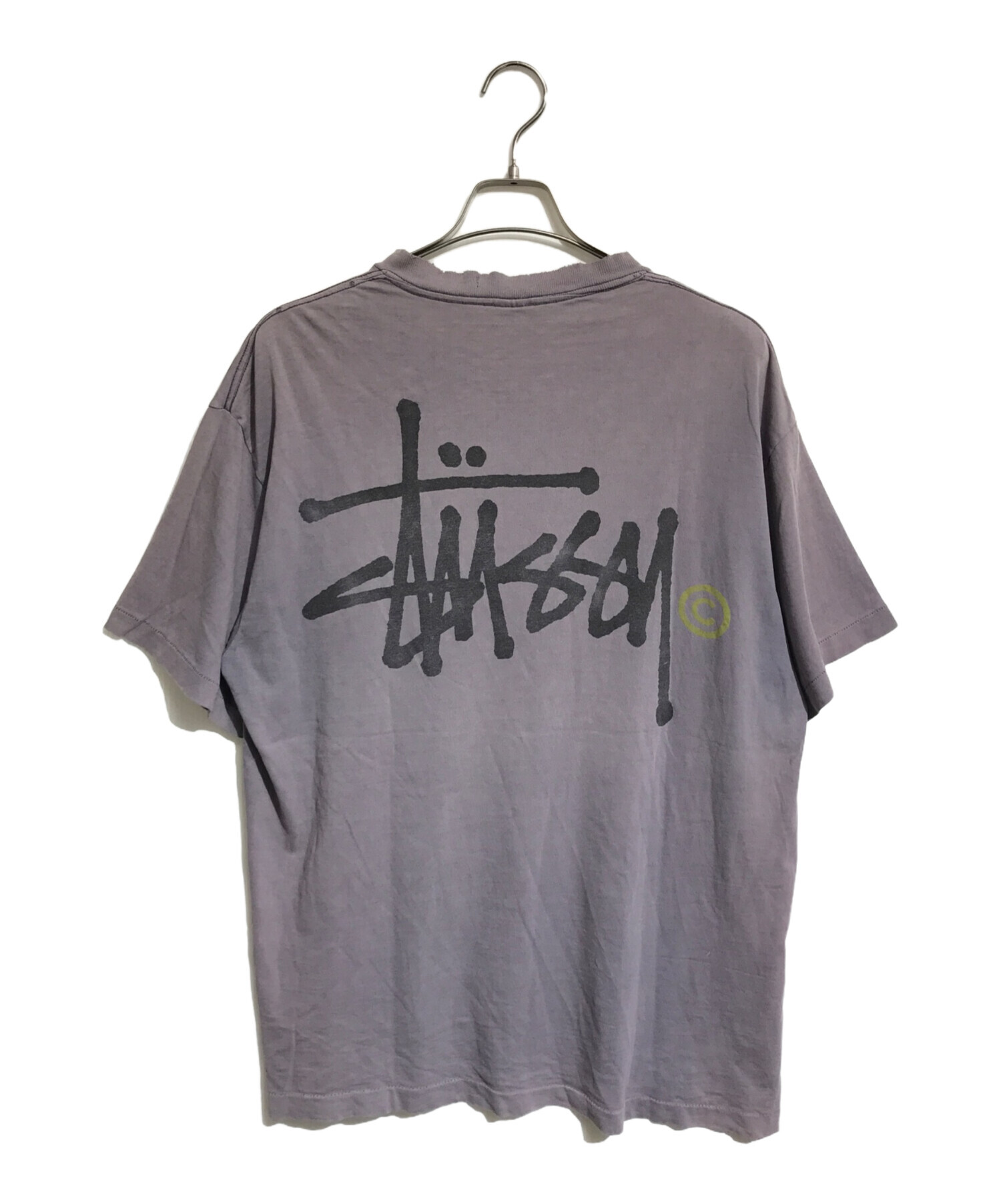 中古・古着通販】stussy (ステューシー) ロゴプリントTシャツ グレー