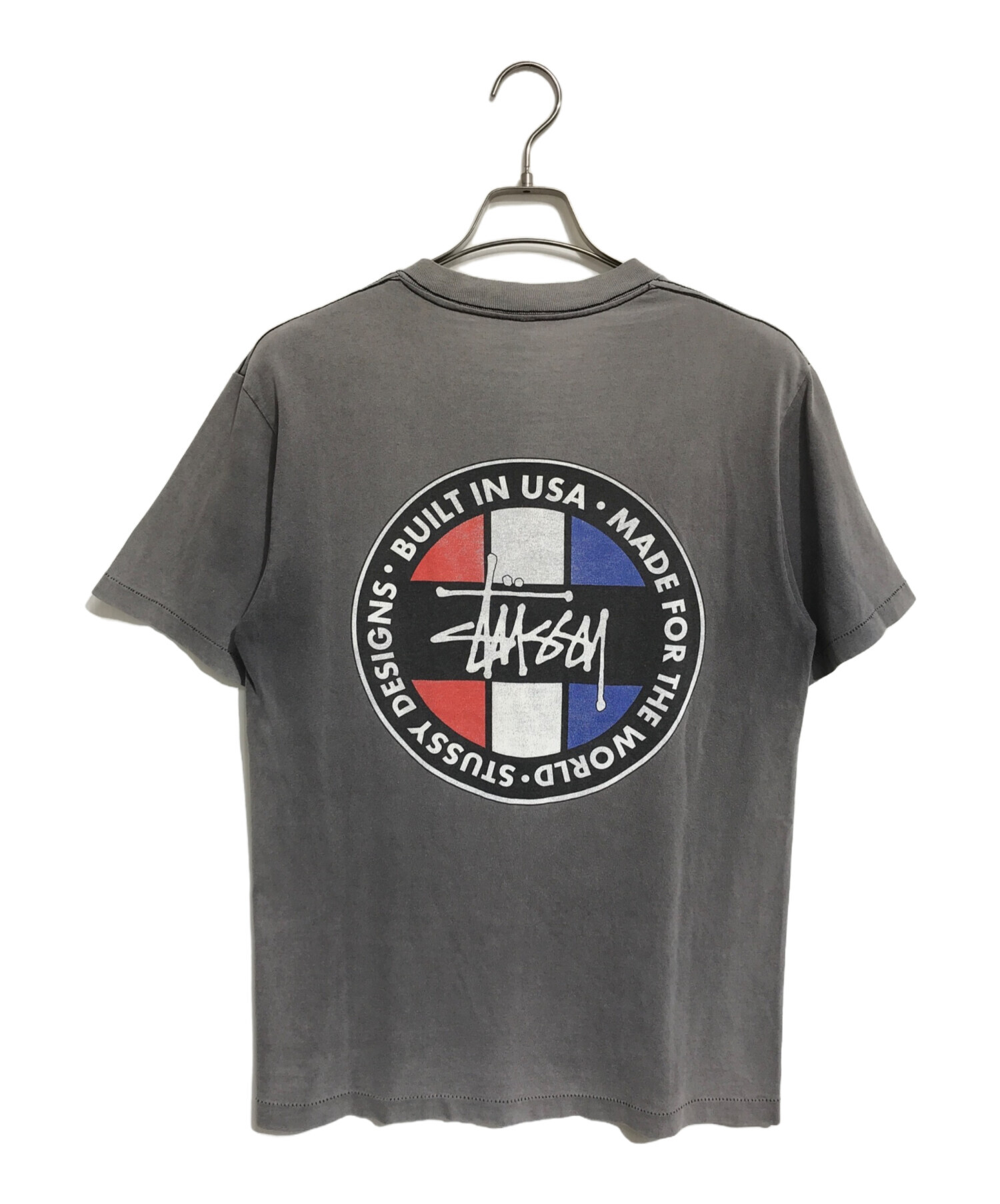 中古・古着通販】stussy (ステューシー) プリントTシャツ グレー