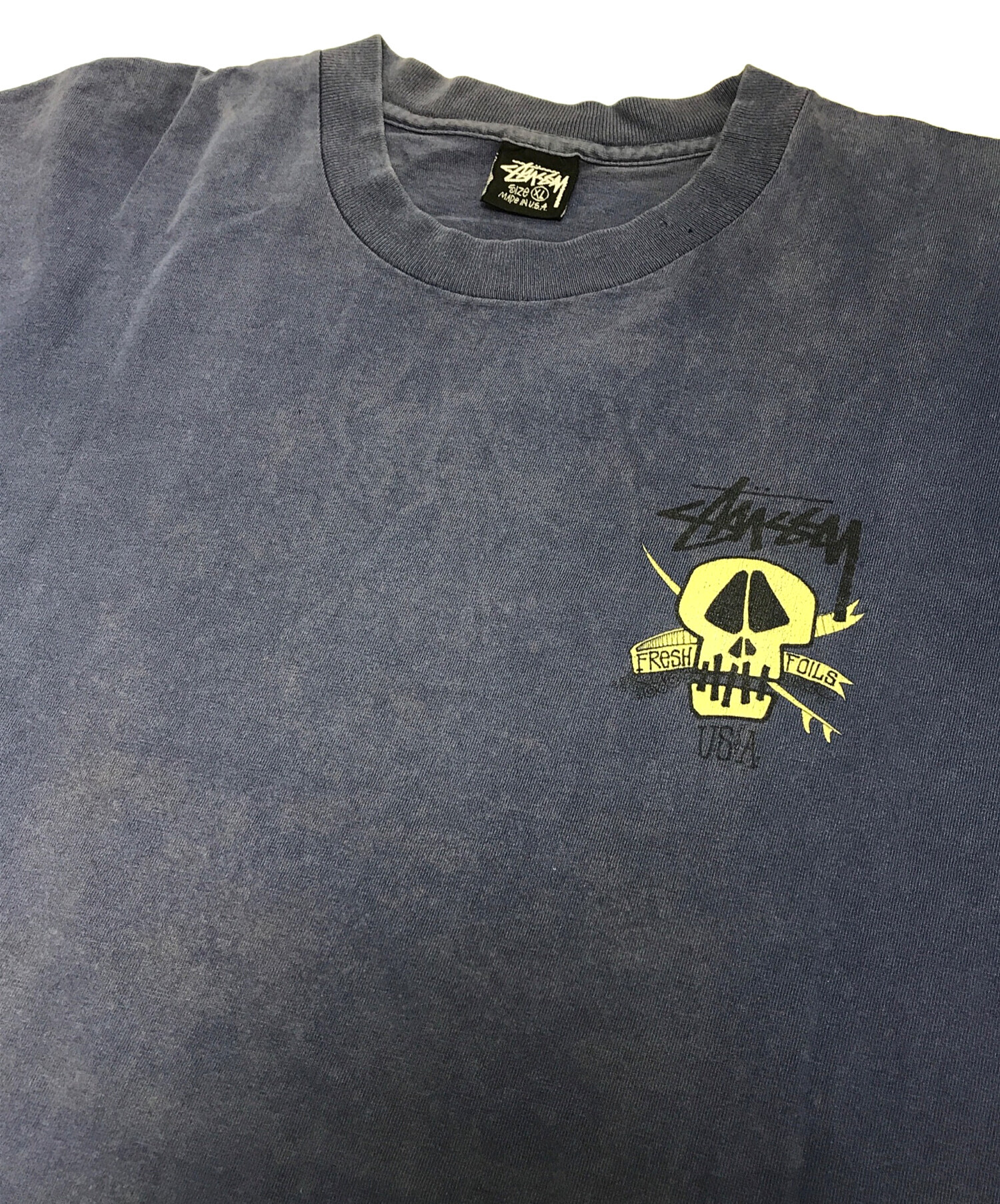 中古・古着通販】stussy (ステューシー) サーフスカルプリントTシャツ